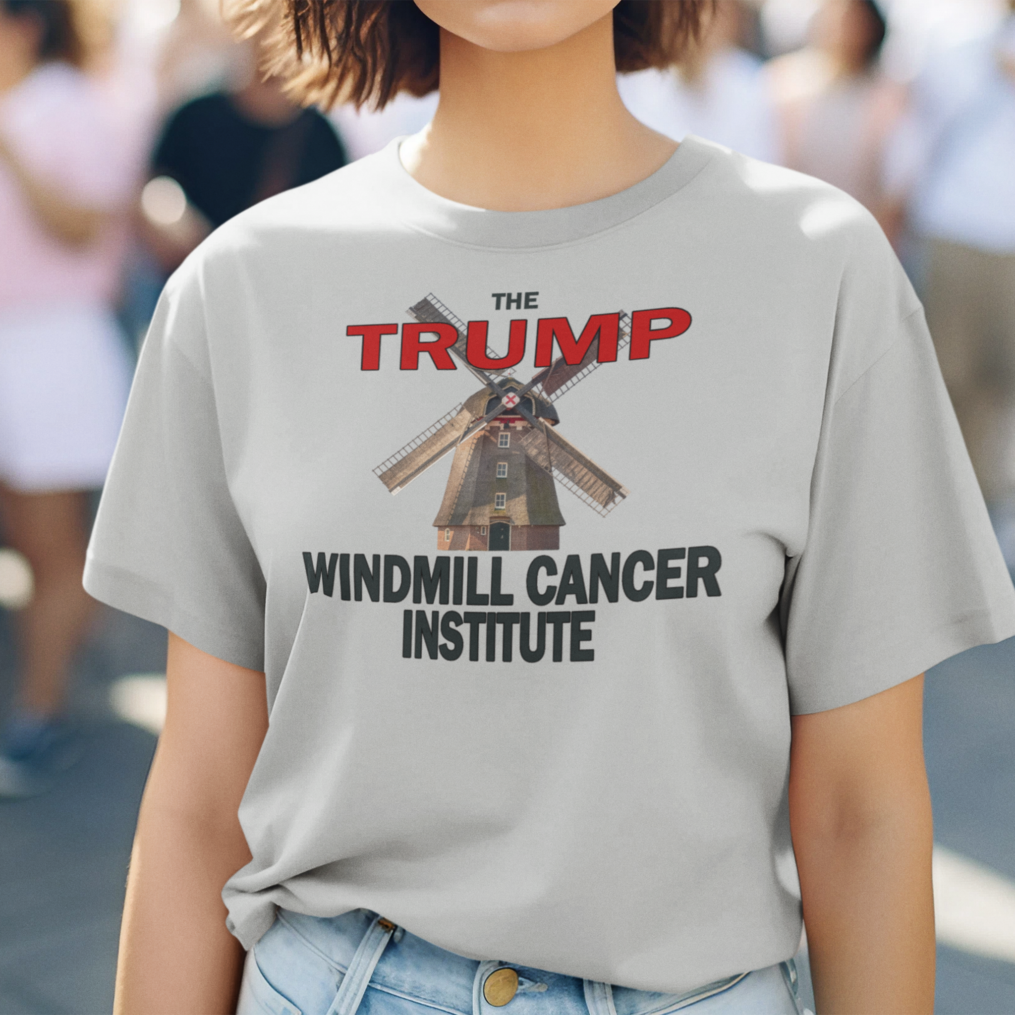 WINDMILL CANCER INSTITUTE T-SHIRT/SILVER