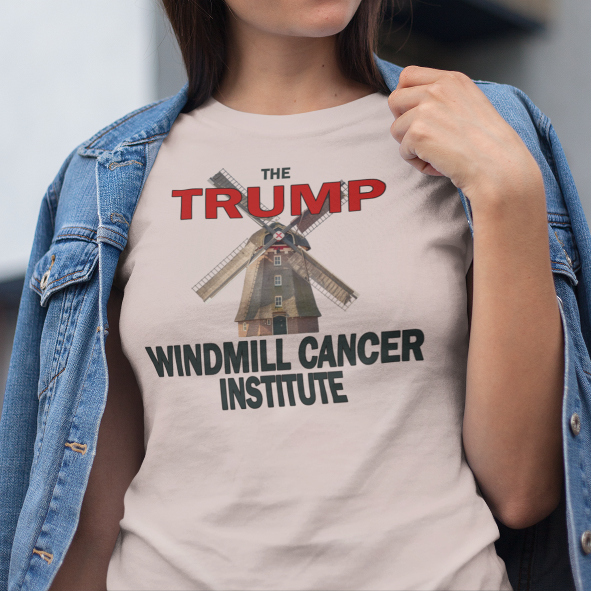 WINDMILL CANCER INSTITUTE T-SHIRT/SOFT PINK