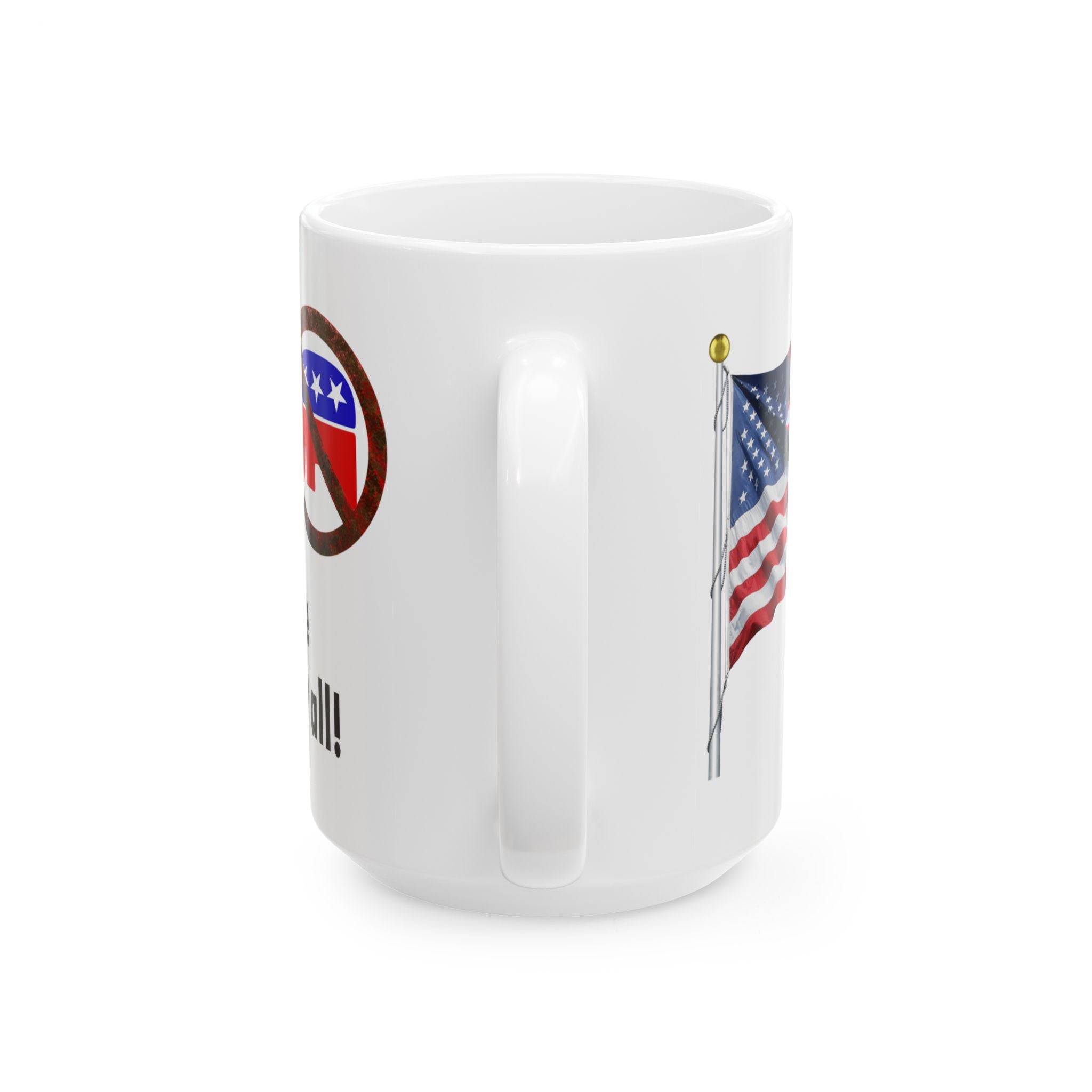 WITHOUT HYPOCRISY 15 OZ CERAMIC MUG/WHITE