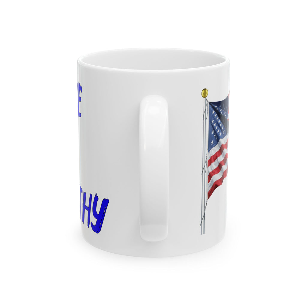 WOKE IS EMPATHY CERAMIC MUG/WHITE 