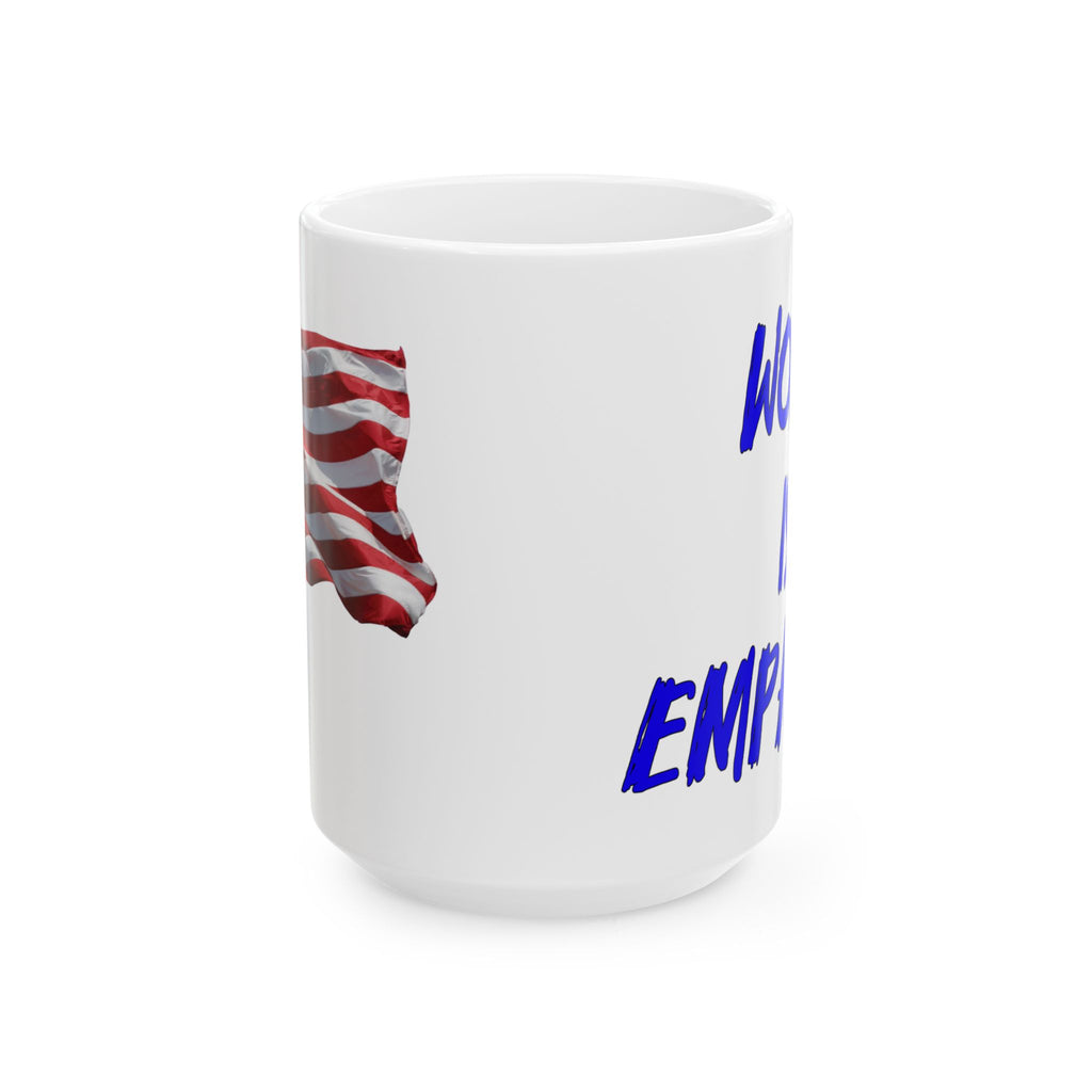 WOKE IS EMPATHY CERAMIC MUG/WHITE 
