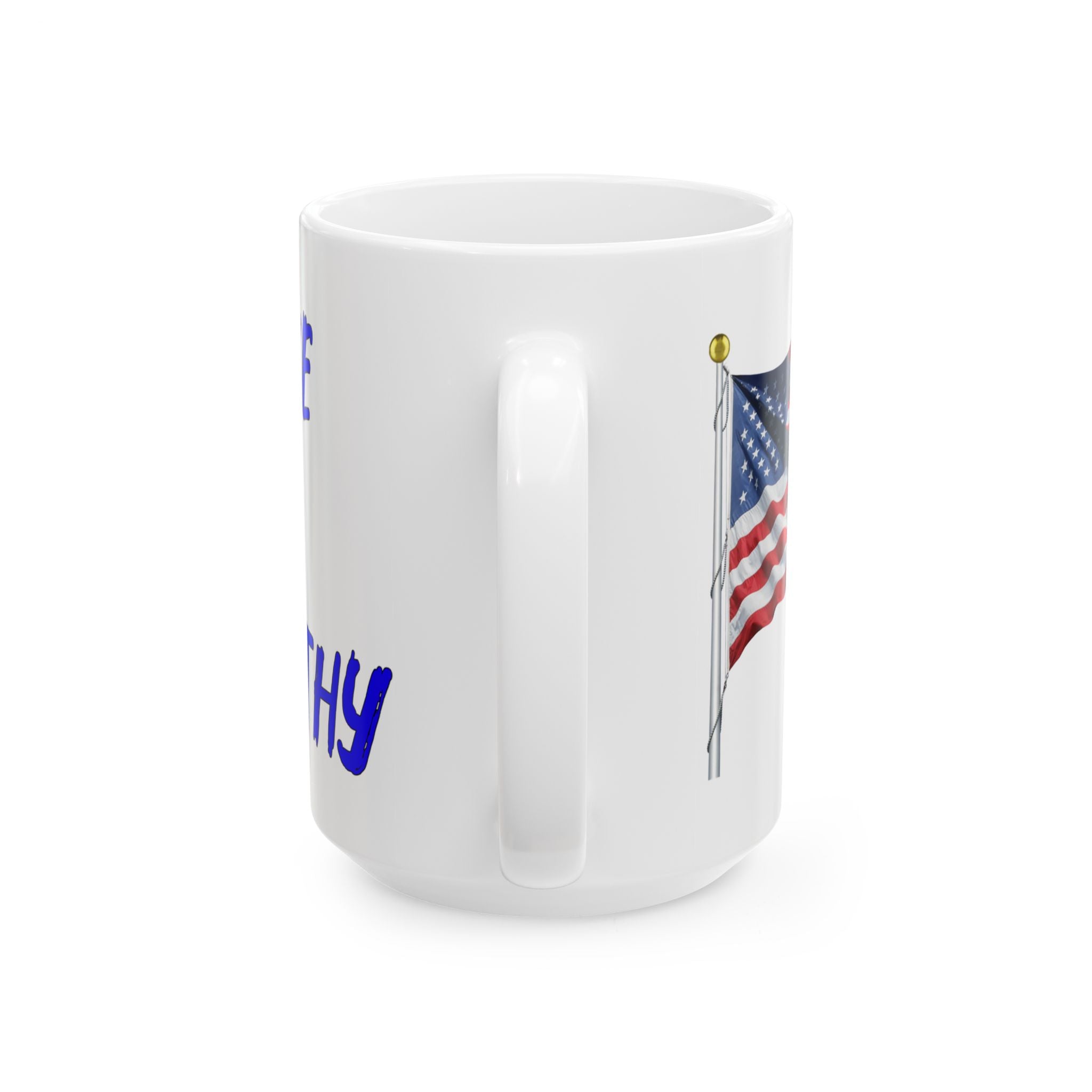 WOKE IS EMPATHY  CERAMIC MUG/WHITE 