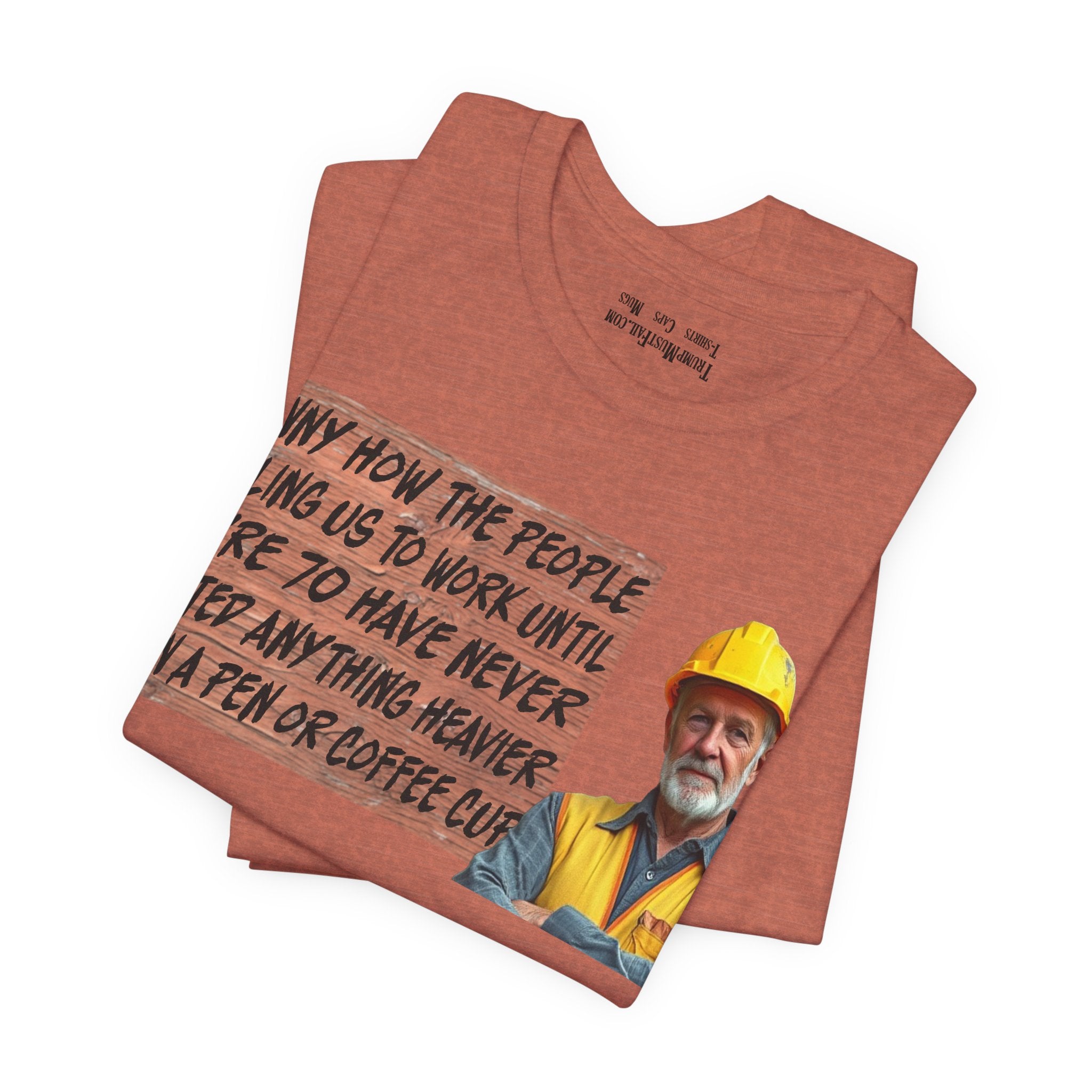 WORK UNTIL T-SHIRT/HEATHER CLAY