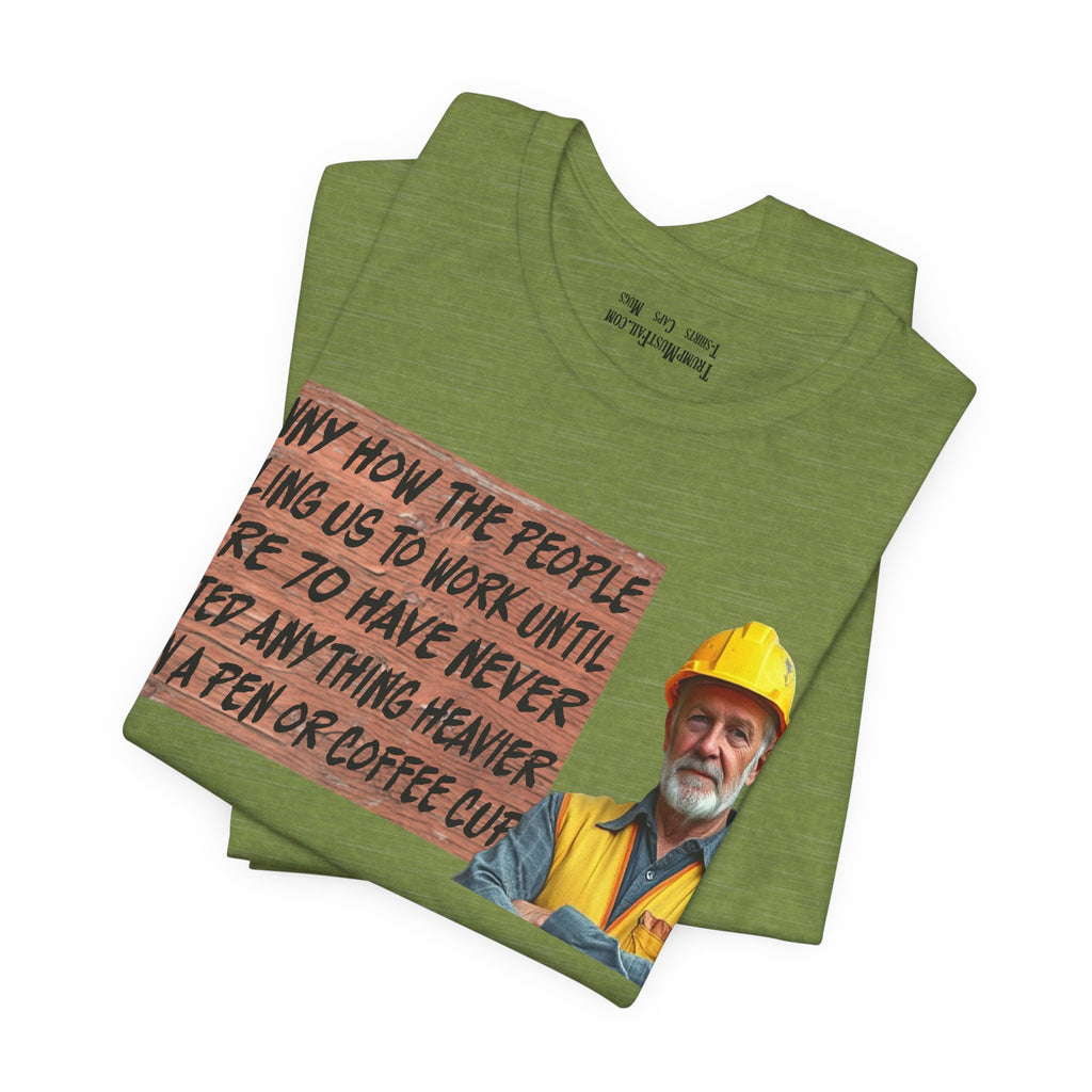 WORK UNTIL T-SHIRT/HEATHER GREEN