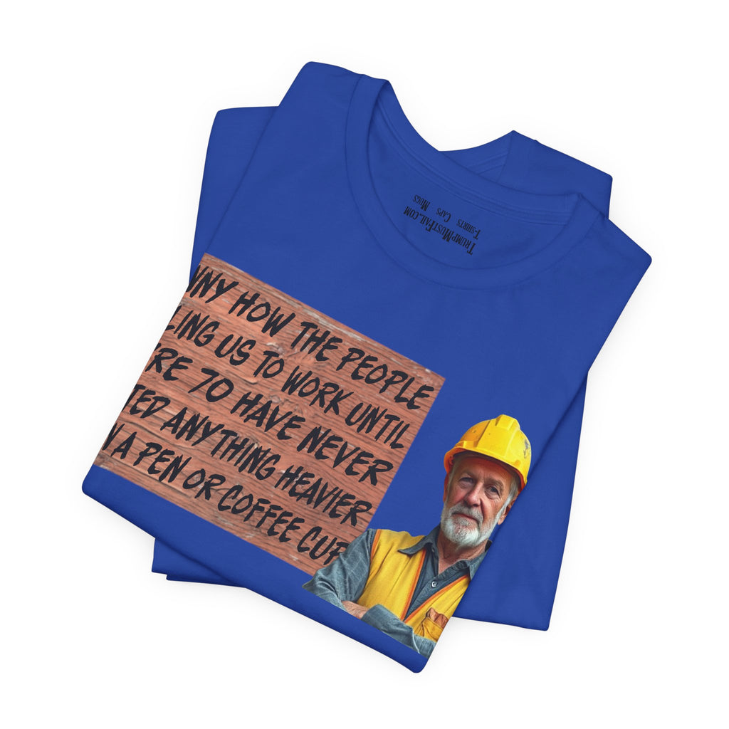 WORK UNTIL T-SHIRT/TRUE ROYAL
