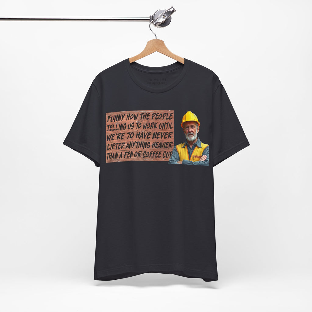 WORK UNTIL T-SHIRT/DARK GREY
