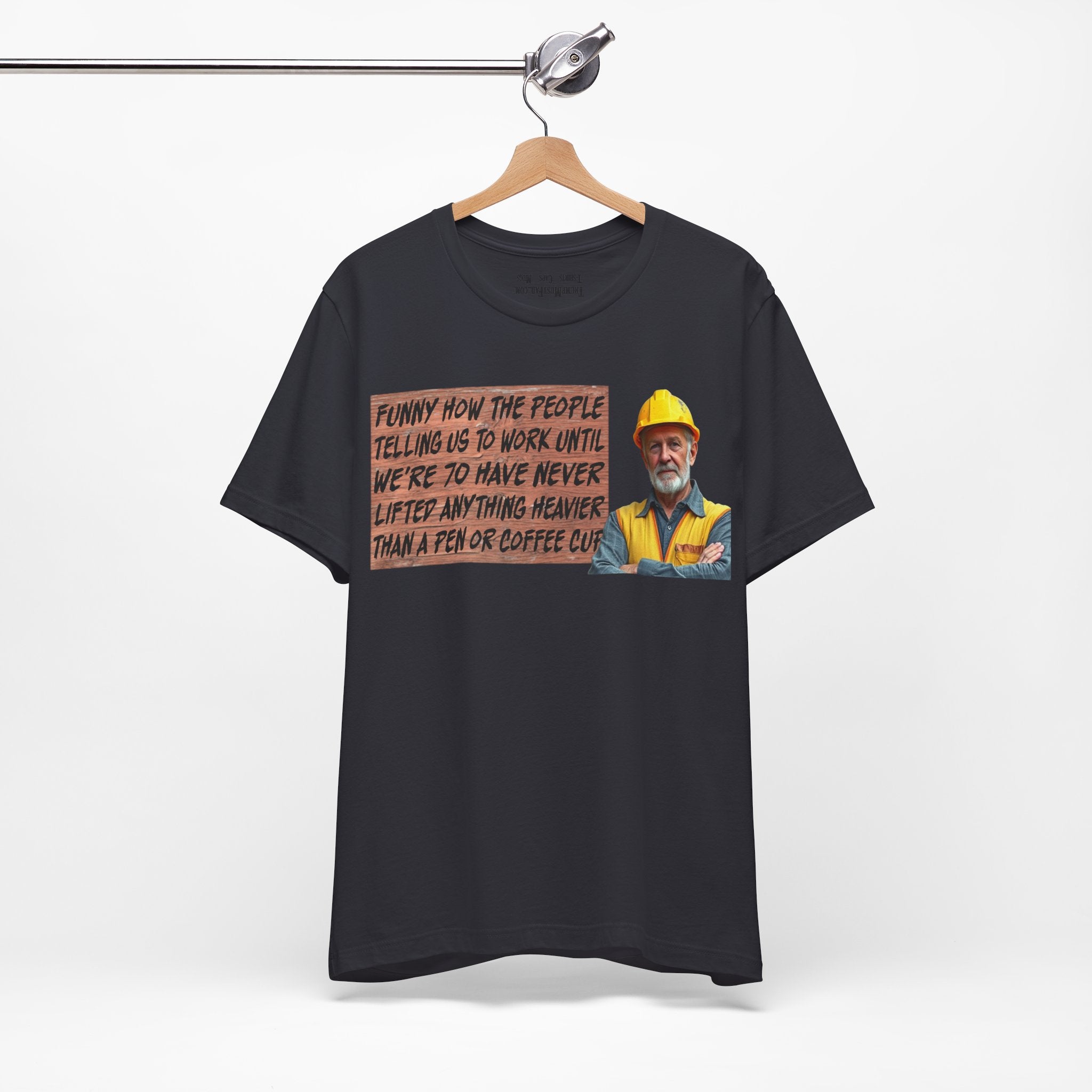 WORK UNTIL T-SHIRT/DARK GREY