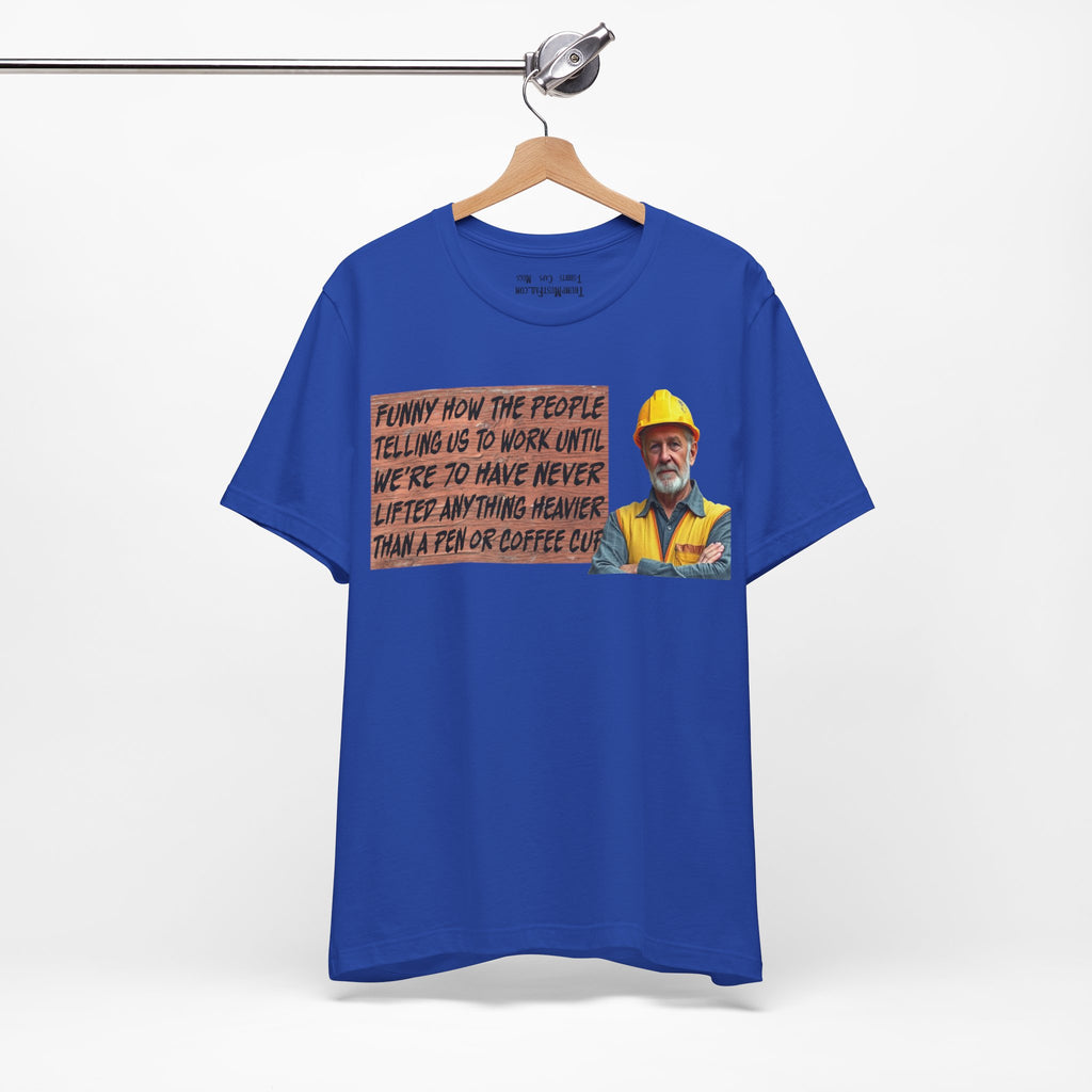 WORK UNTIL T-SHIRT/TRUE ROYAL