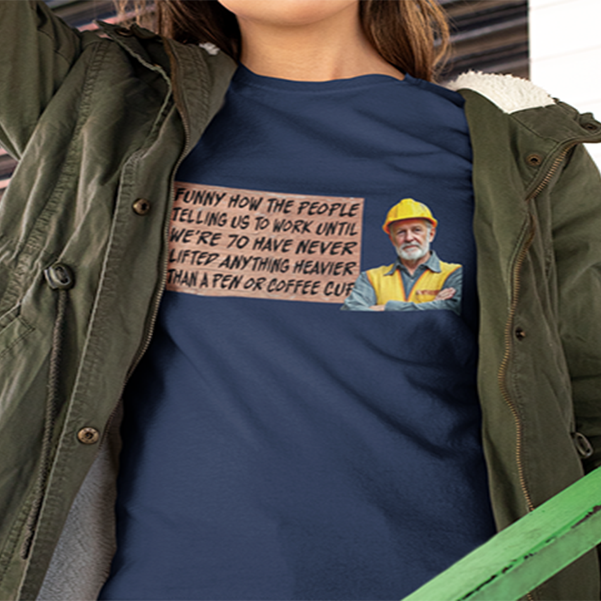 WORK UNTIL T-SHIRT/NAVY