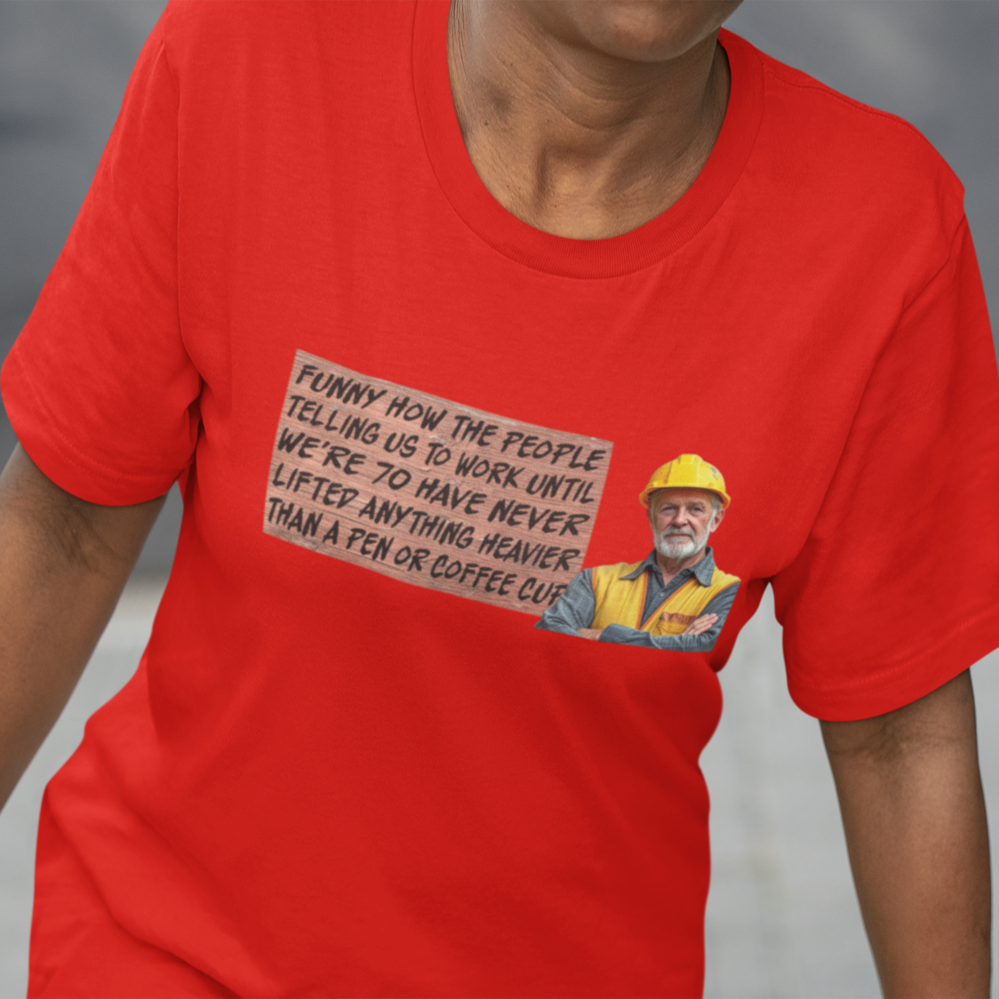 WORK UNTIL T-SHIRT/RED