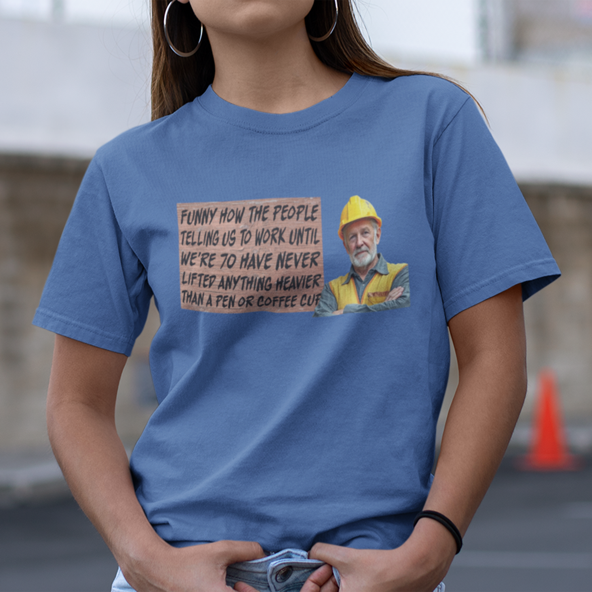 WORK UNTIL T-SHIRT/TRUE ROYAL
