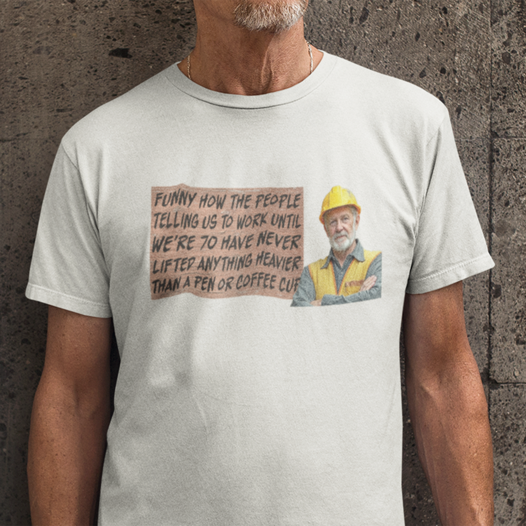 WORK UNTIL T-SHIRT/WHITE