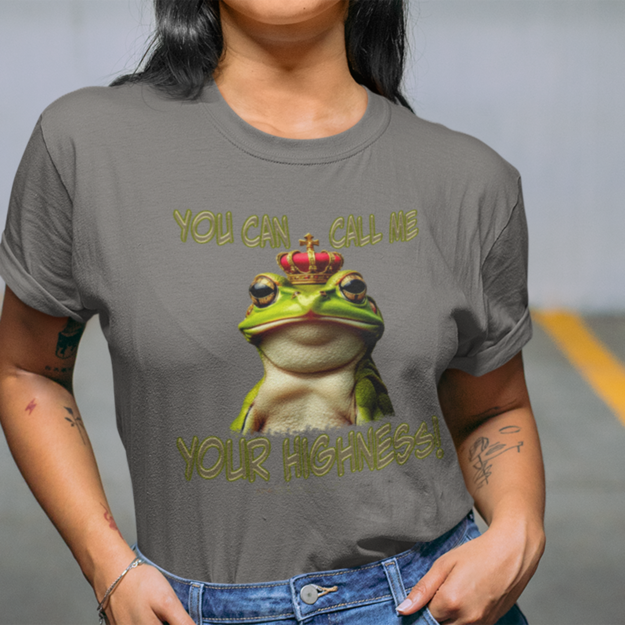 YOUR HIGHNESS T-SHIRT/DEEP HEATHER