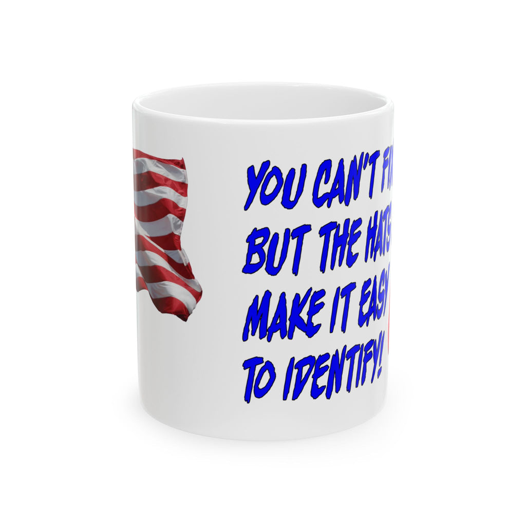 YOU CAN'T FIX STUPID CERAMIC MUG/WHITE