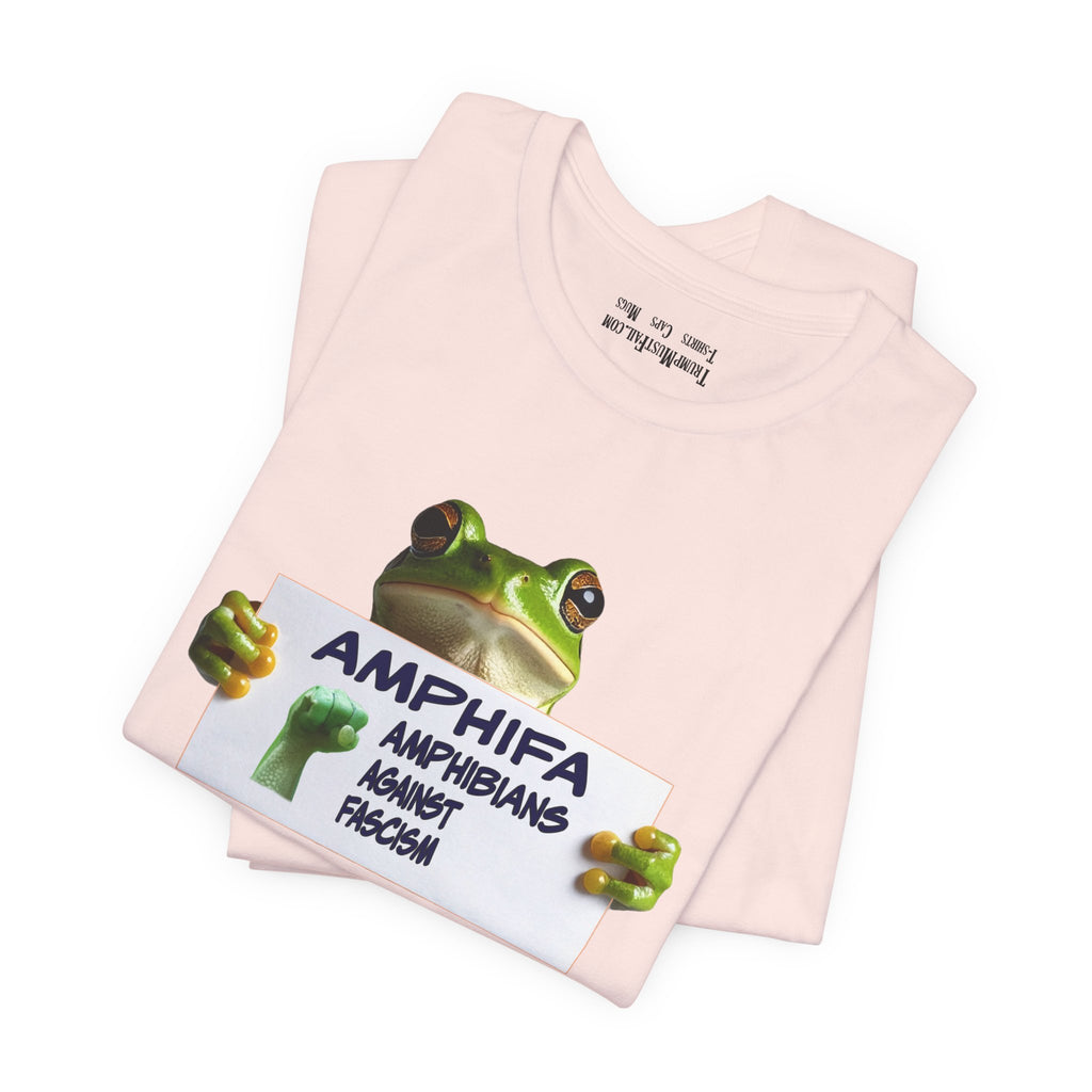 AMPHIFA - Amphibians against fascism!  Political Statement T-Shirt