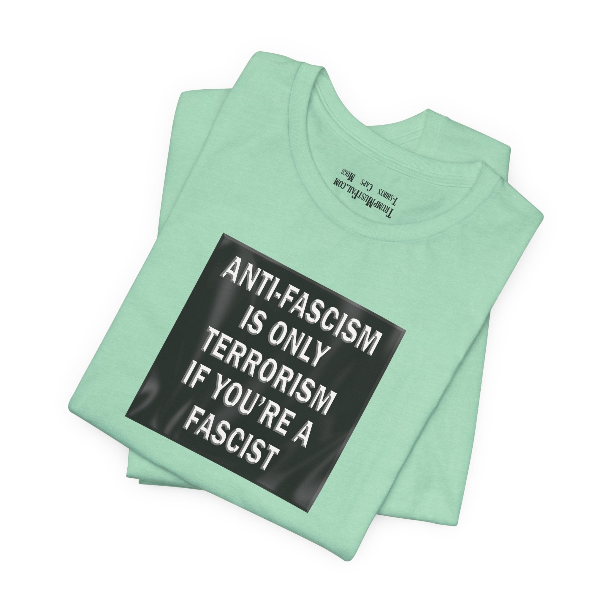 Anti-Fascism T-shirts/heather mint