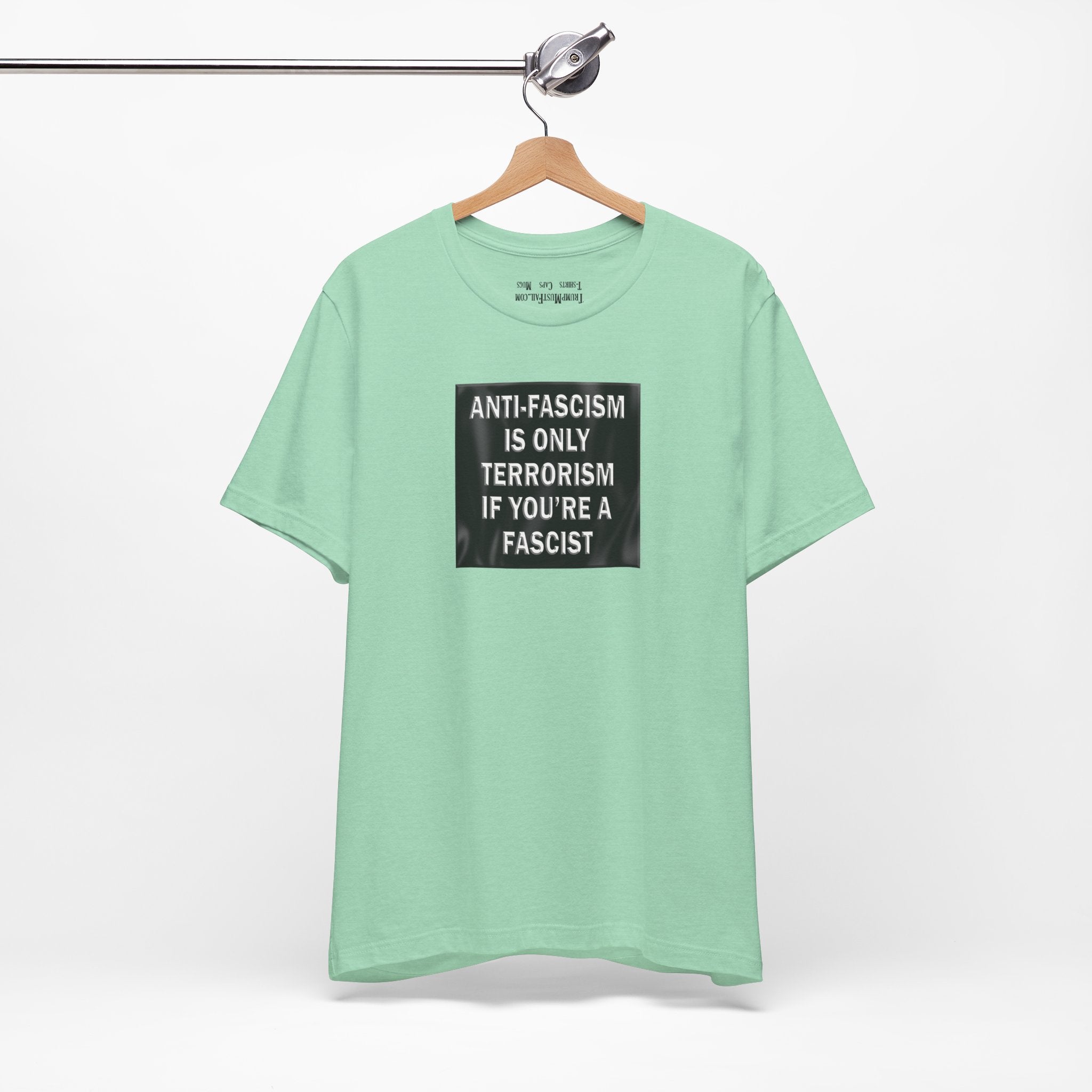 Anti-Fascism T-shirts/heather mint