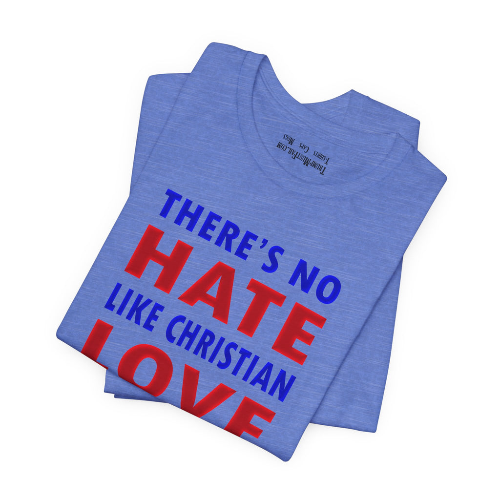 CHRISTIAN LOVE T-shirt/heather columbia blue