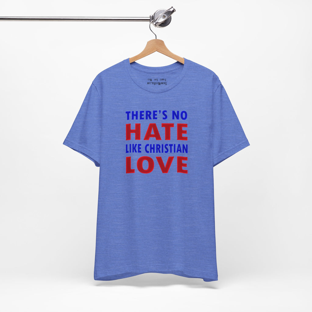 CHRISTIAN LOVE T-shirt/heather columbia blue
