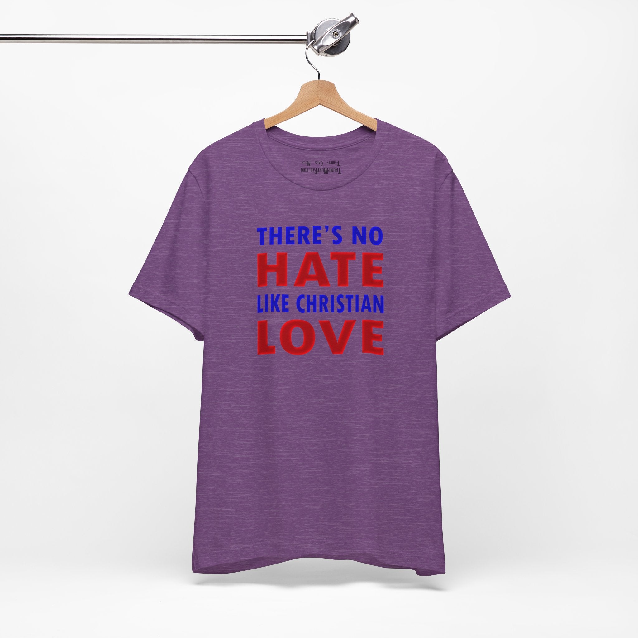 CHRISTIAN LOVE T-shirt/heather team purple