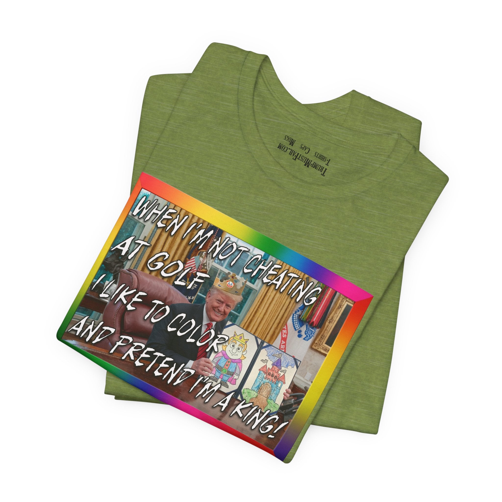 COLORING BOOK KING T-shirt/heather green