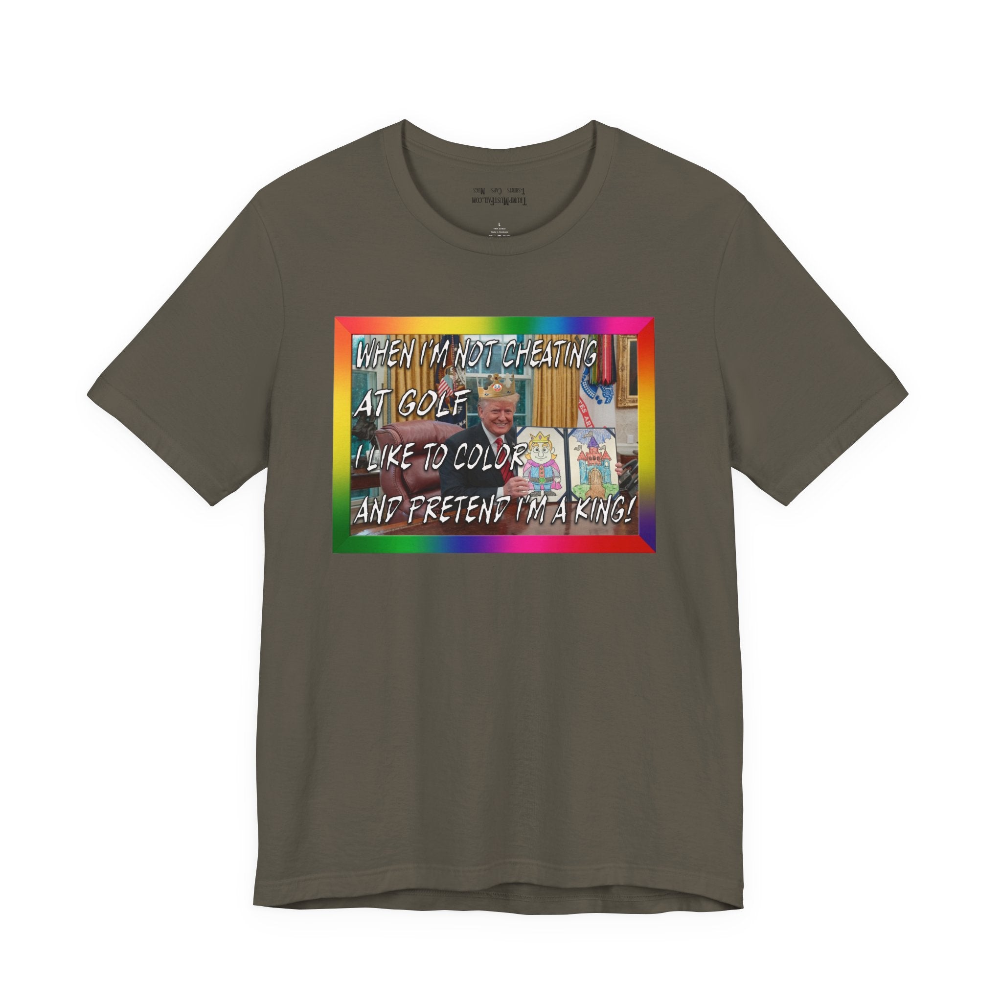 COLORING BOOK KING T-shirt/army