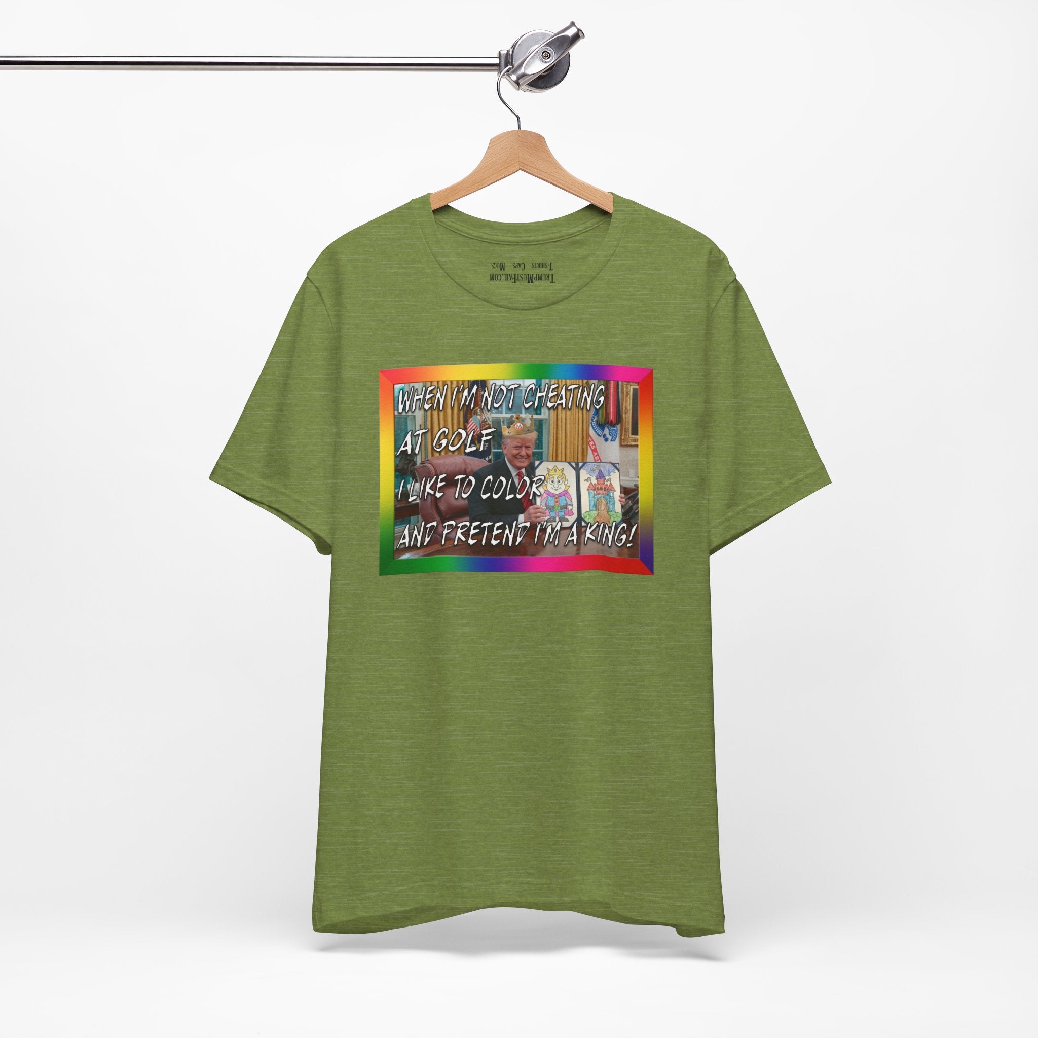 COLORING BOOK KING T-shirt/heather green