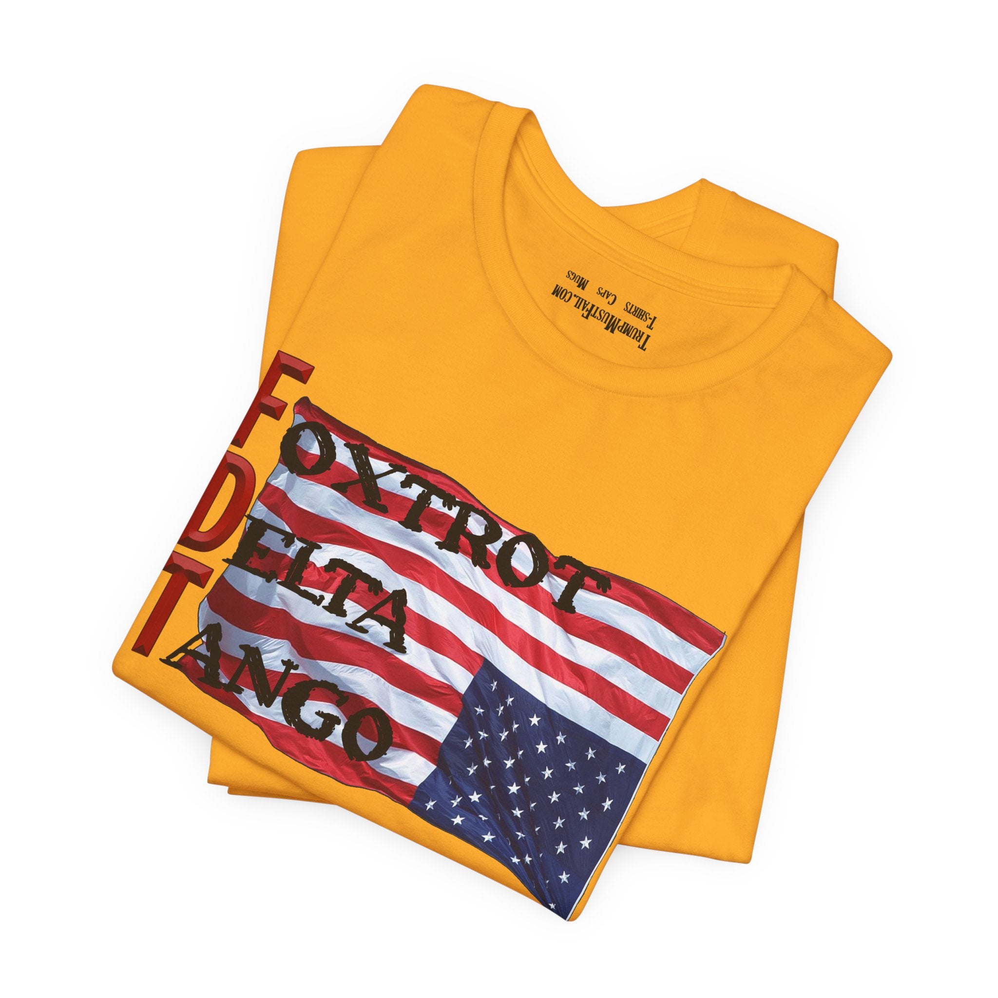 FOXTROT DELTA TANGO 2 T-SHIRT/GOLD