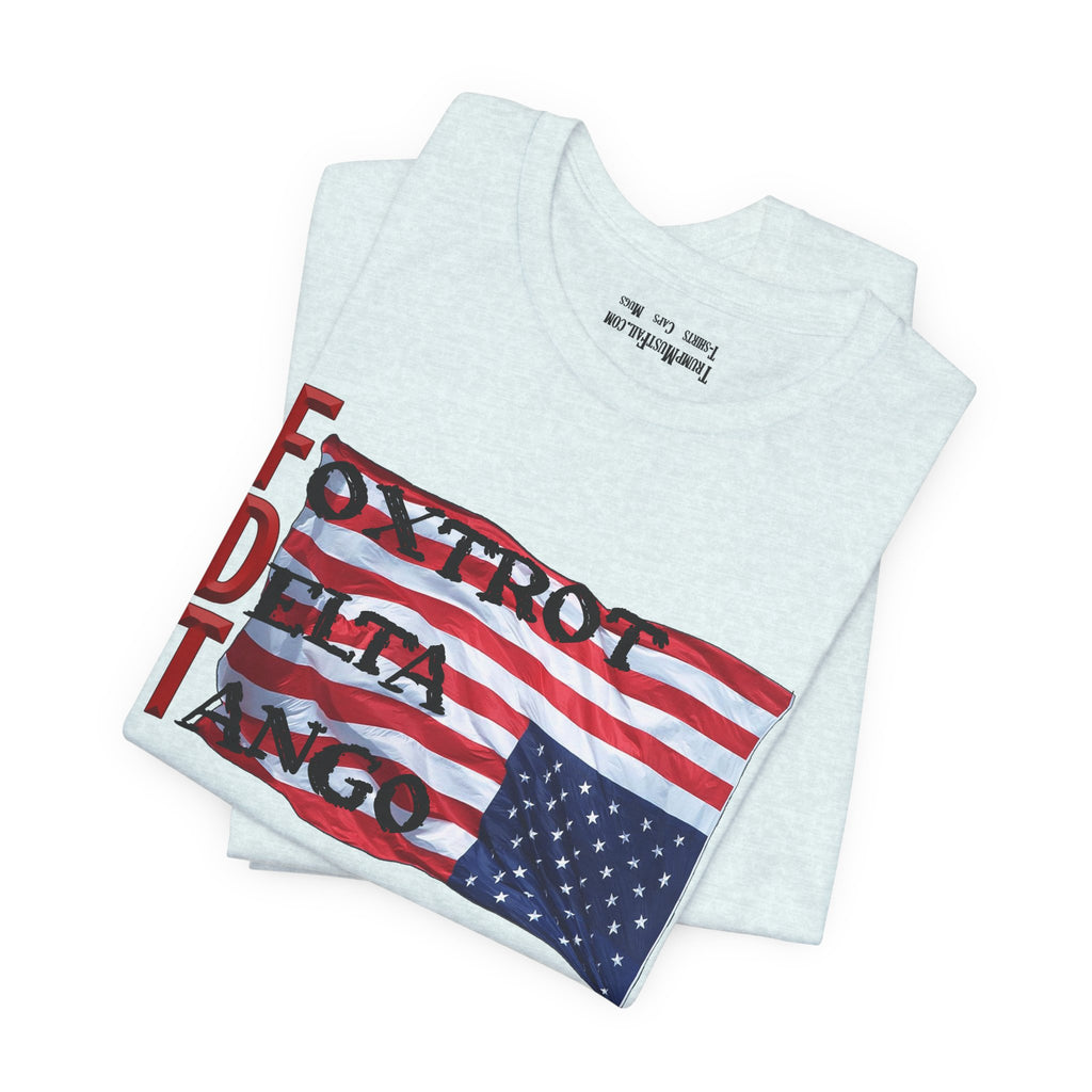 FOXTROT DELTA TANGO 2 T-SHIRT/HEATHER ICE BLUE