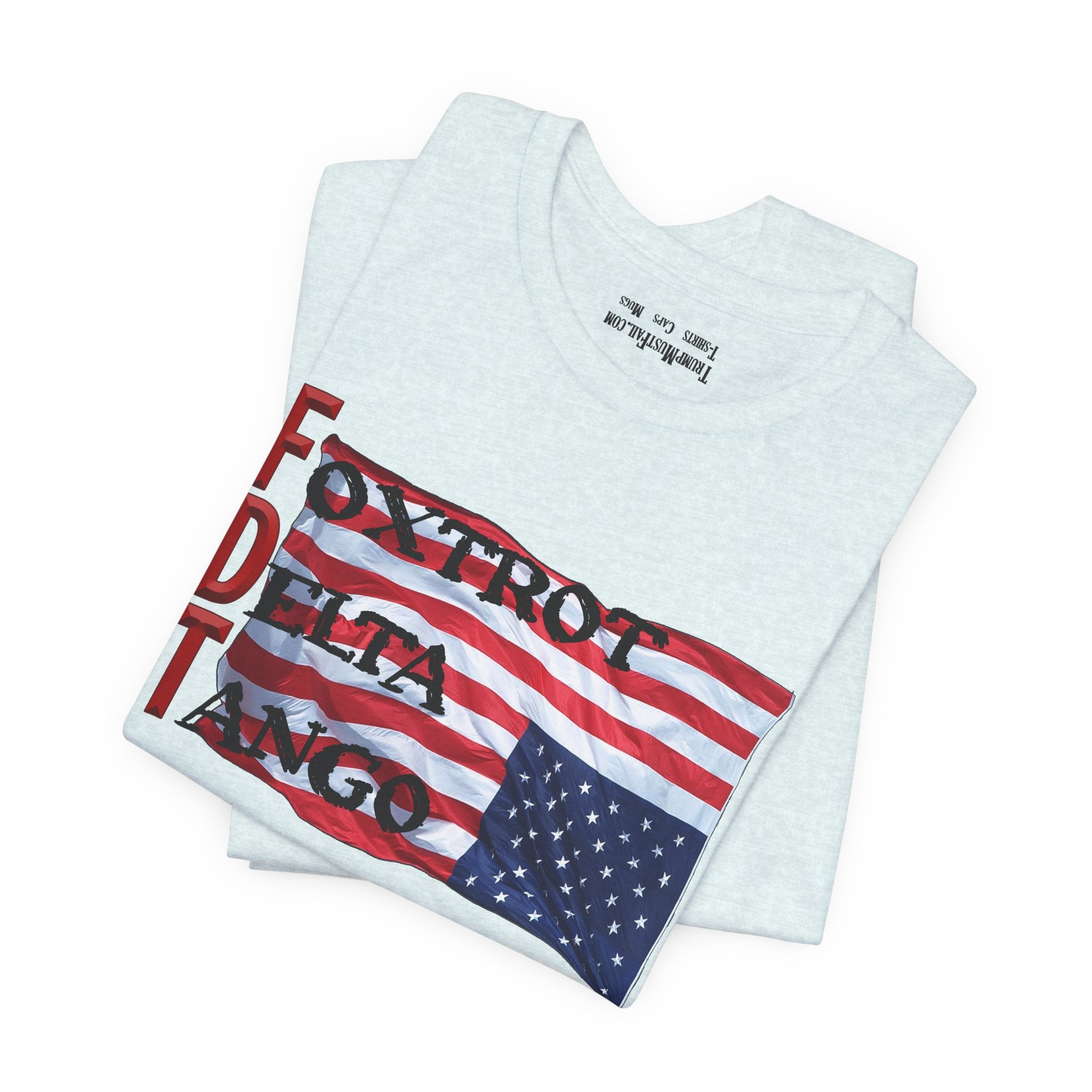 FOXTROT DELTA TANGO 2 T-SHIRT/HEATHER ICE BLUE