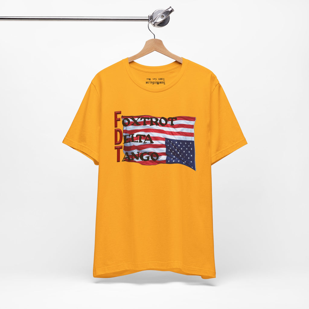 FOXTROT DELTA TANGO 2 T-SHIRT/GOLD