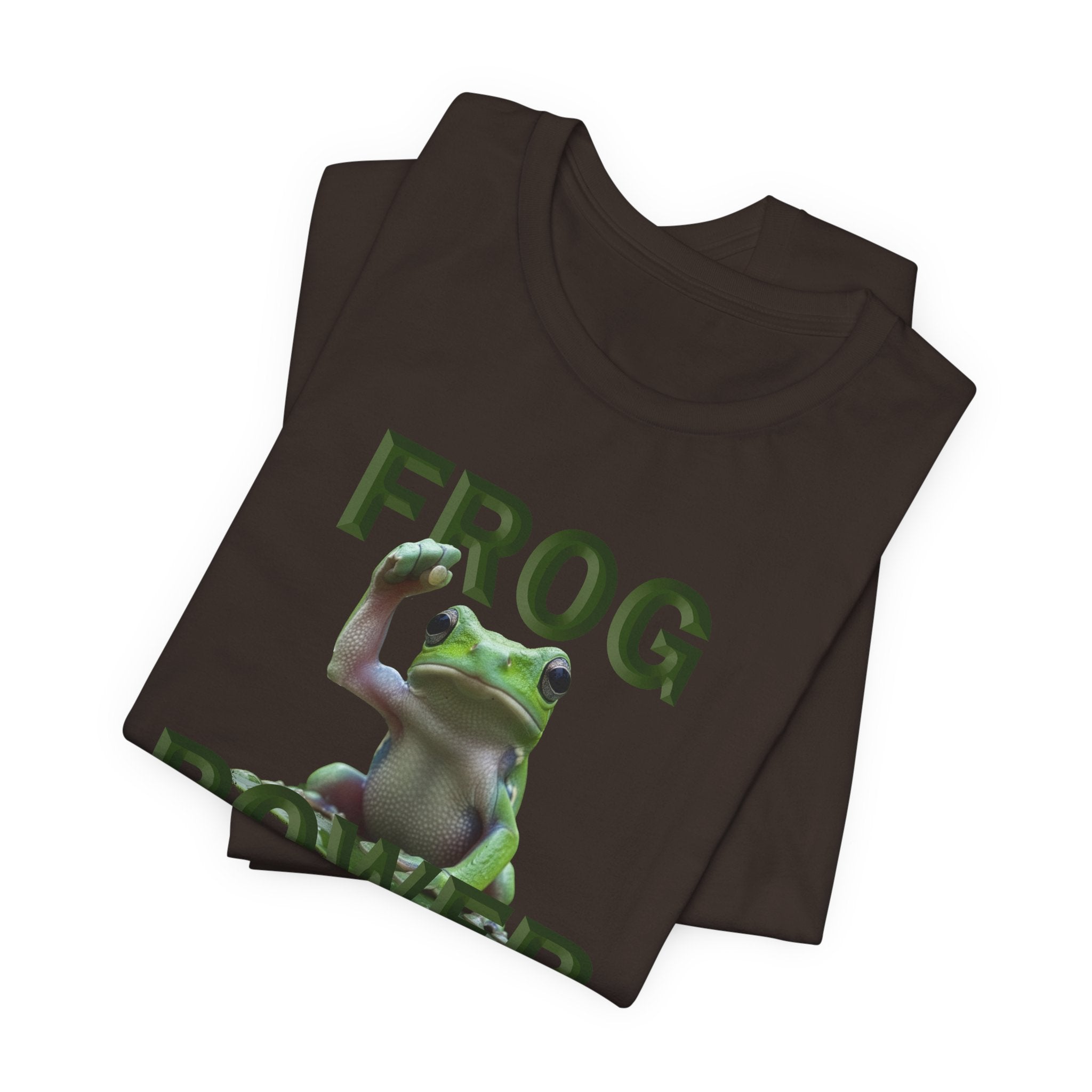 FROG POWER T-SHIRT/BROWN