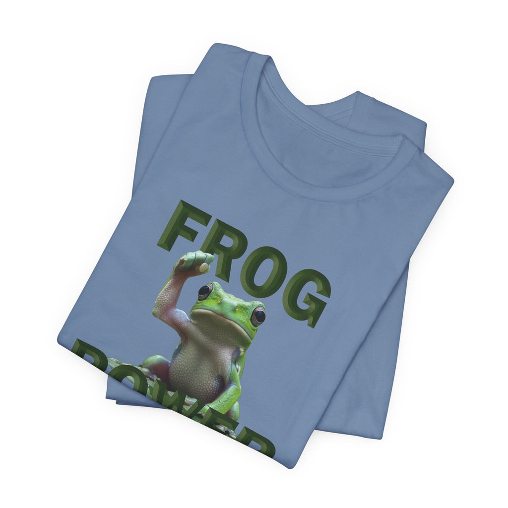 FROG POWER T-SHIRT/STEEL BLUE 