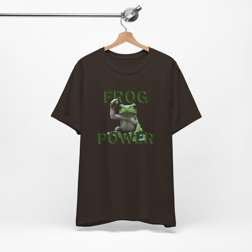 FROG POWER T-SHIRT/BROWN