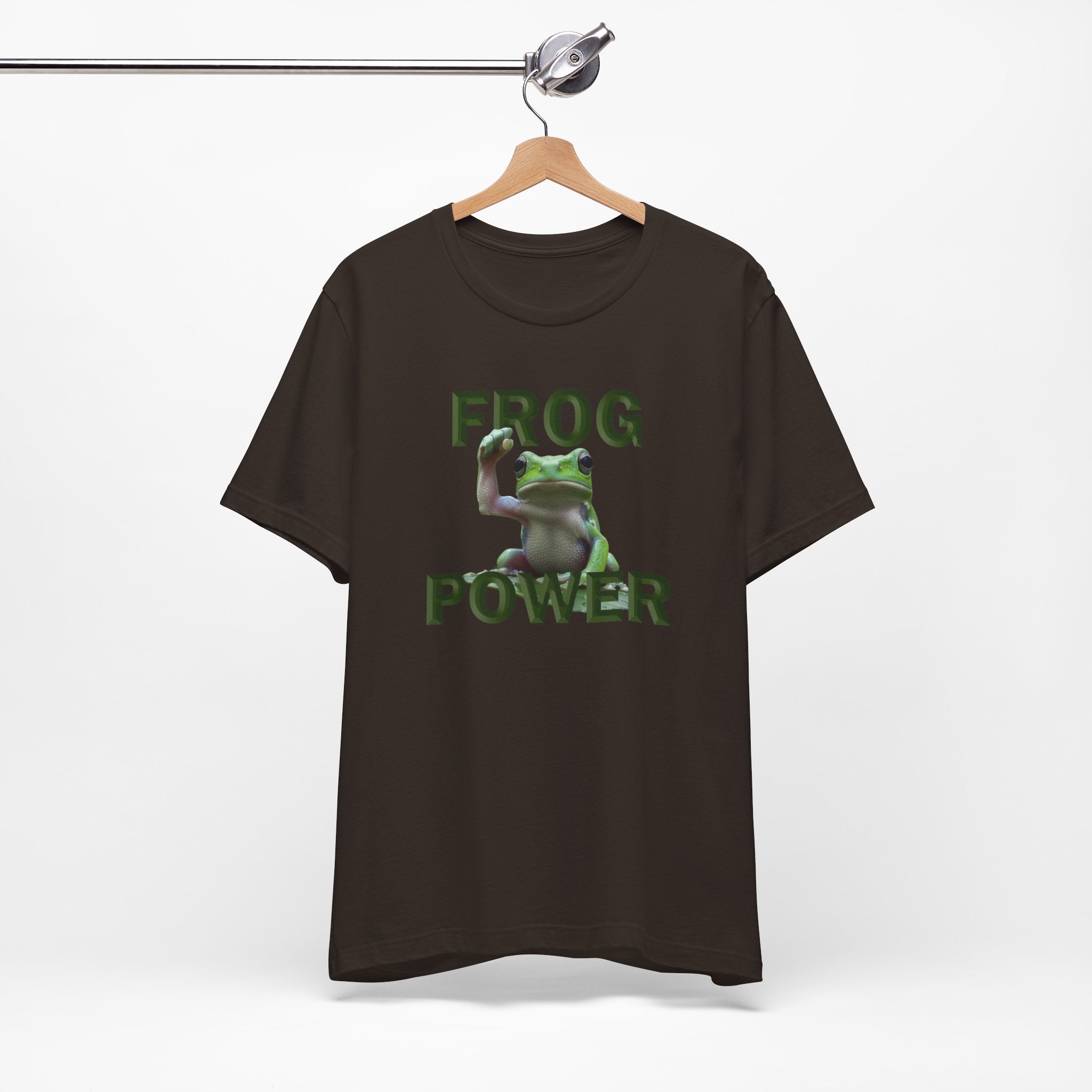 FROG POWER T-SHIRT/BROWN