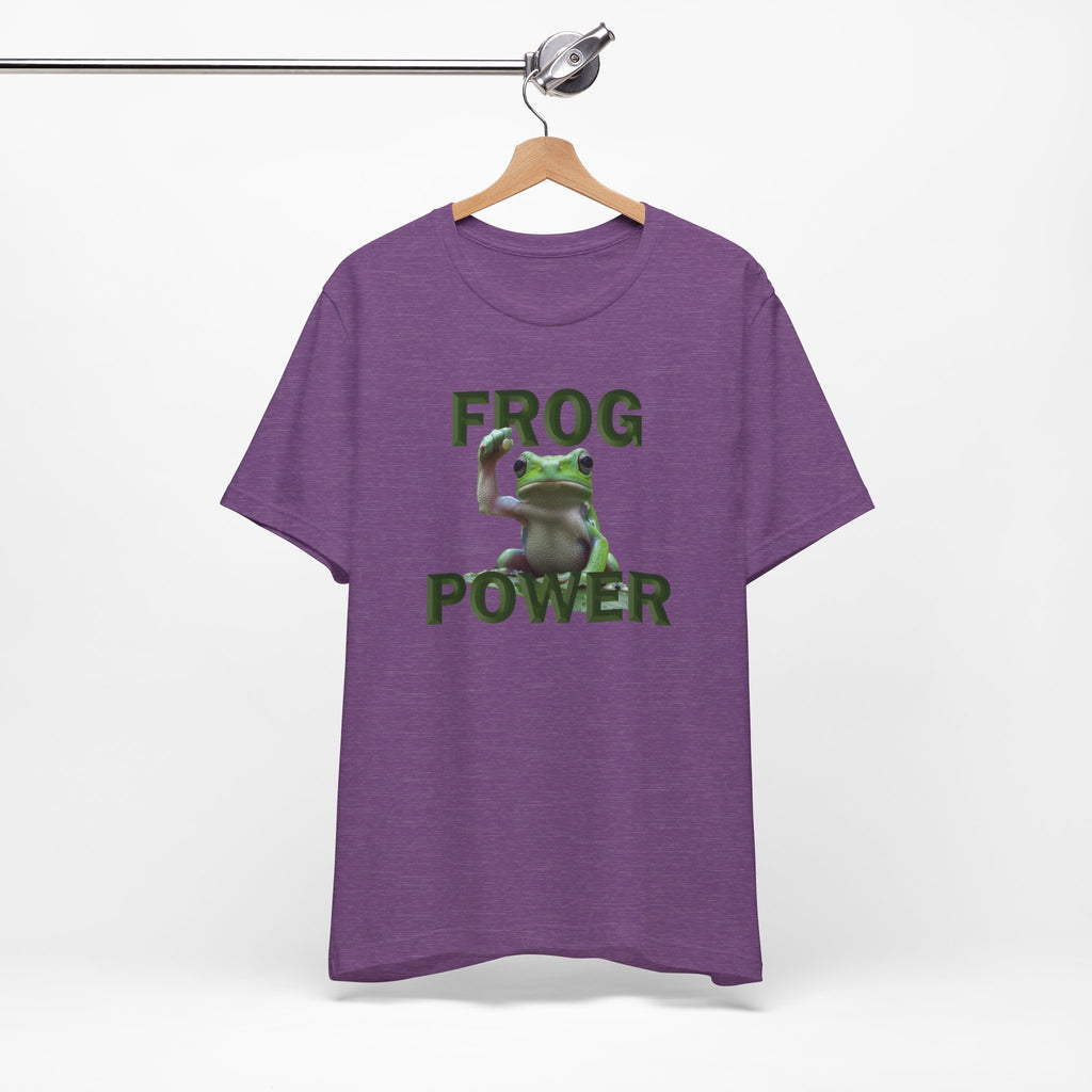 FROG POWER T-SHIRT/HEATHER TEAM PURPLE