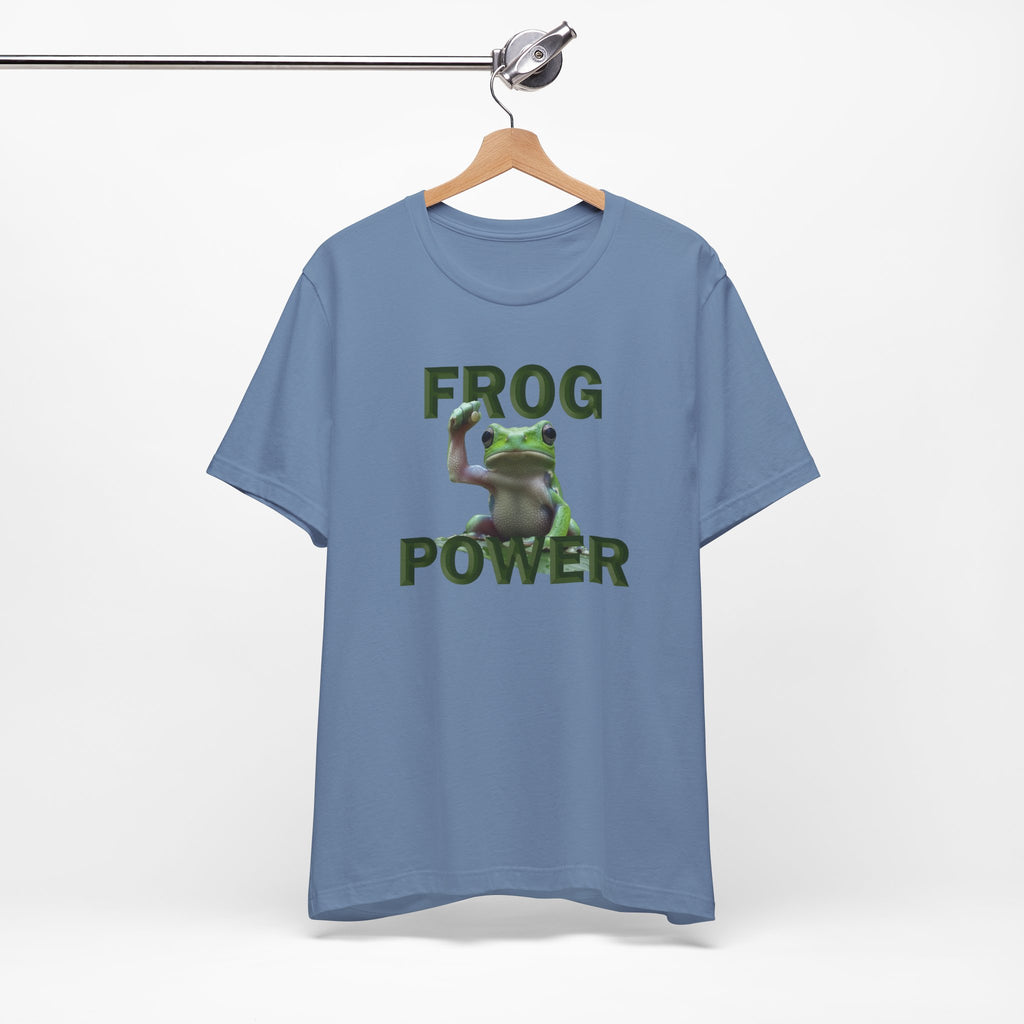 FROG POWER T-SHIRT/STEEL BLUE 
