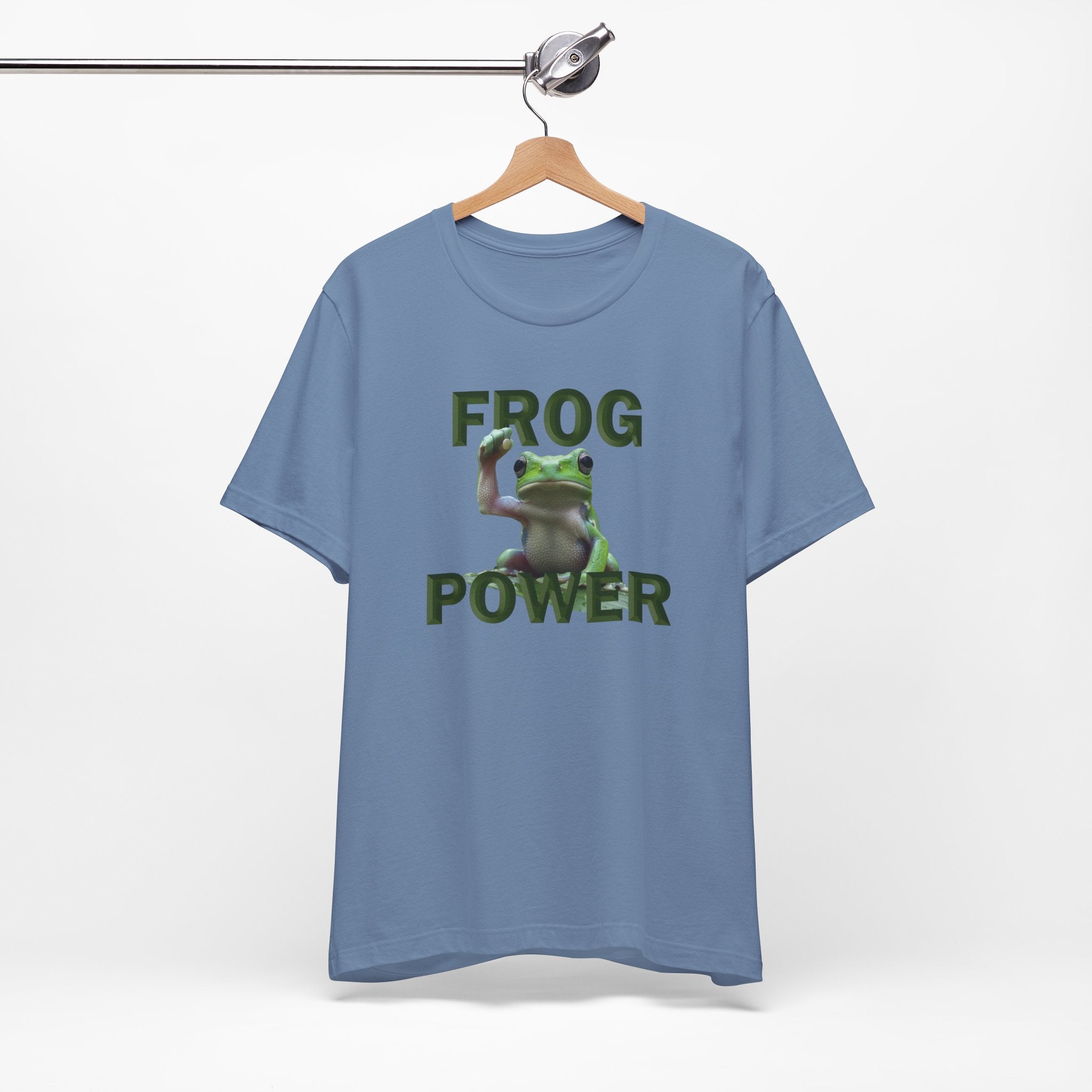 FROG POWER T-SHIRT/STEEL BLUE 