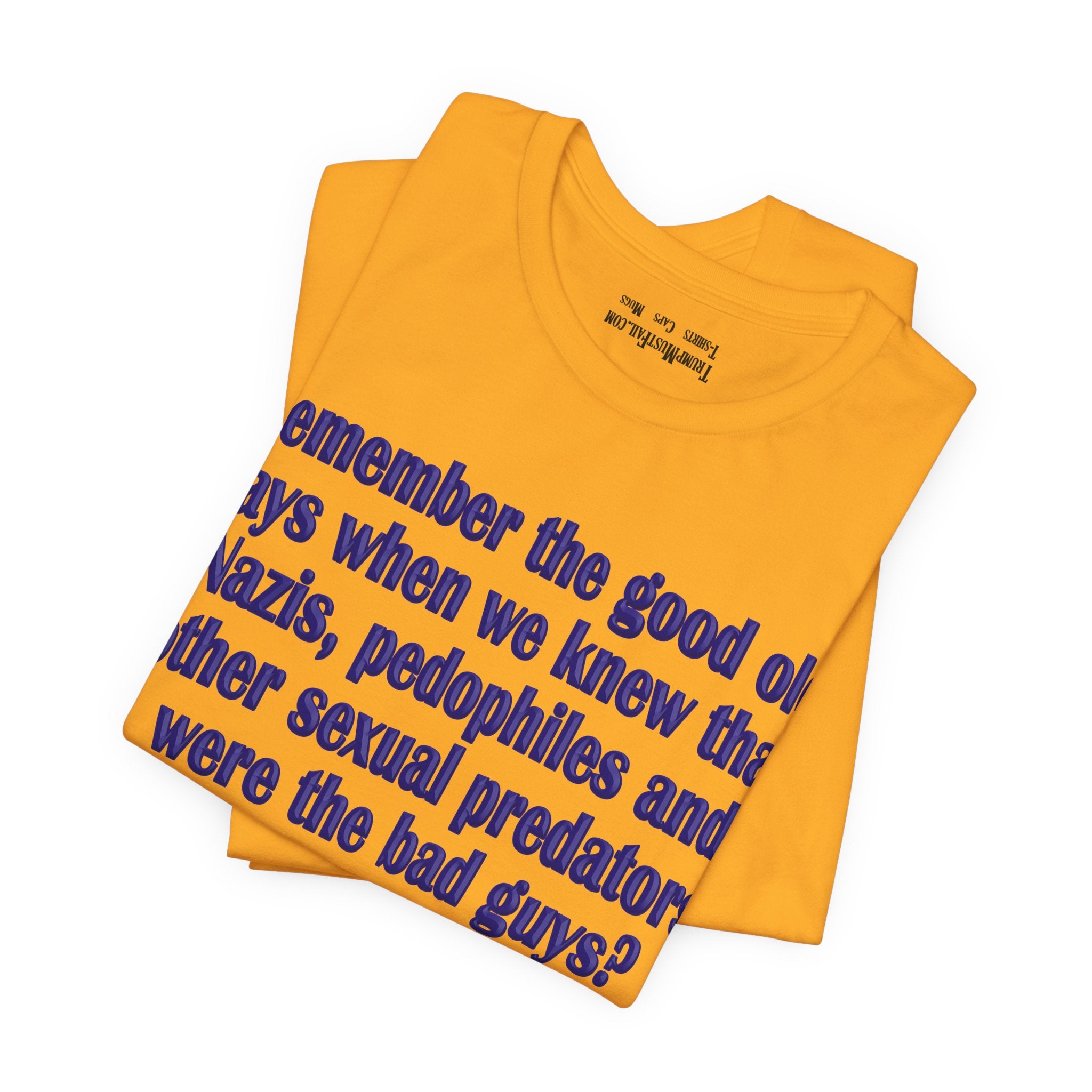 GOOD OLD DAYS T-SHIRT/GOLD