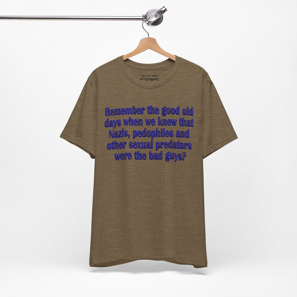 GOOD OLD DAYS T-SHIRT/HEATHER OLIVE