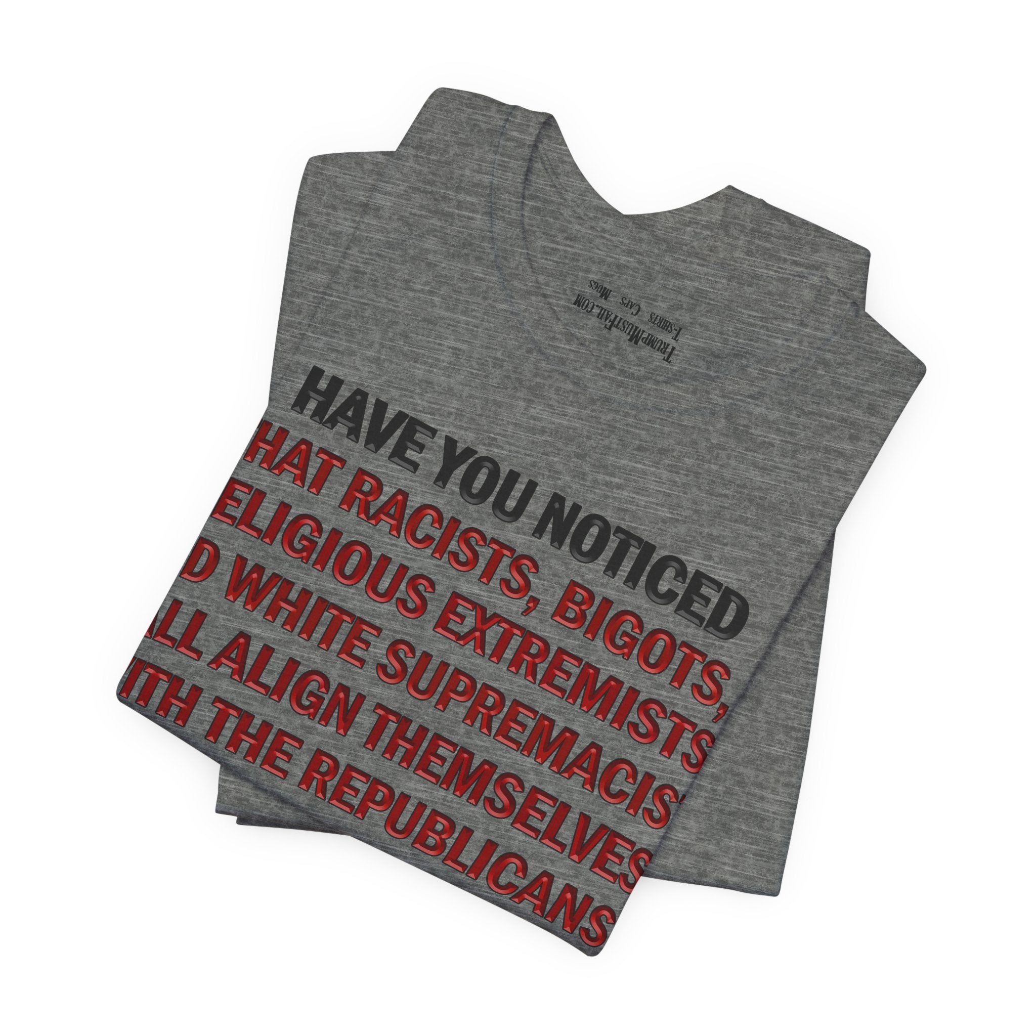 HAVE YOU NOTICED T-SHIRT/DEEP HEATHER