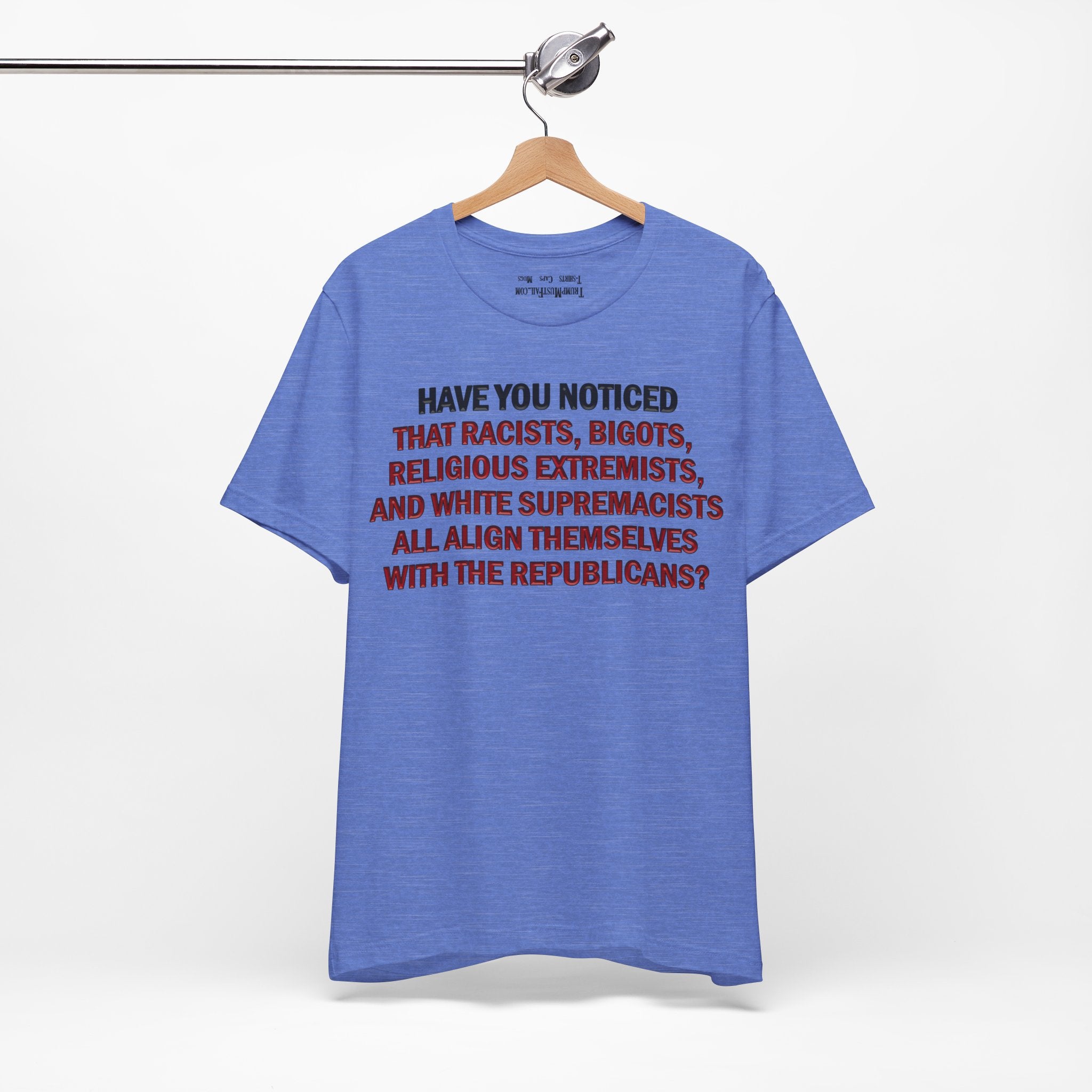 HAVE YOU NOTICED T-SHIRT/HEATHER COLUMBIA BLUE