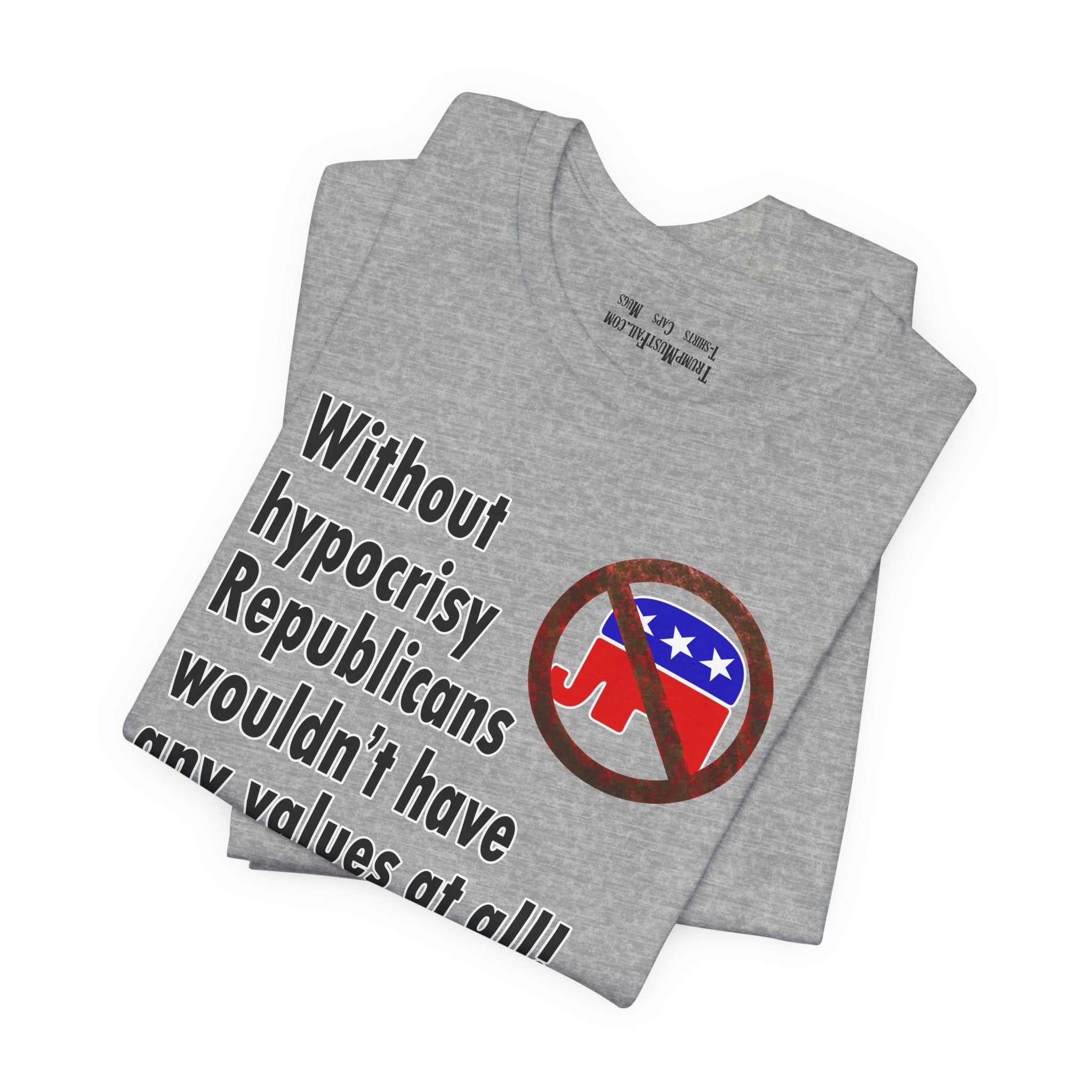 HYPOCRISY T-SHIRT/ATHLETIC HEATHER