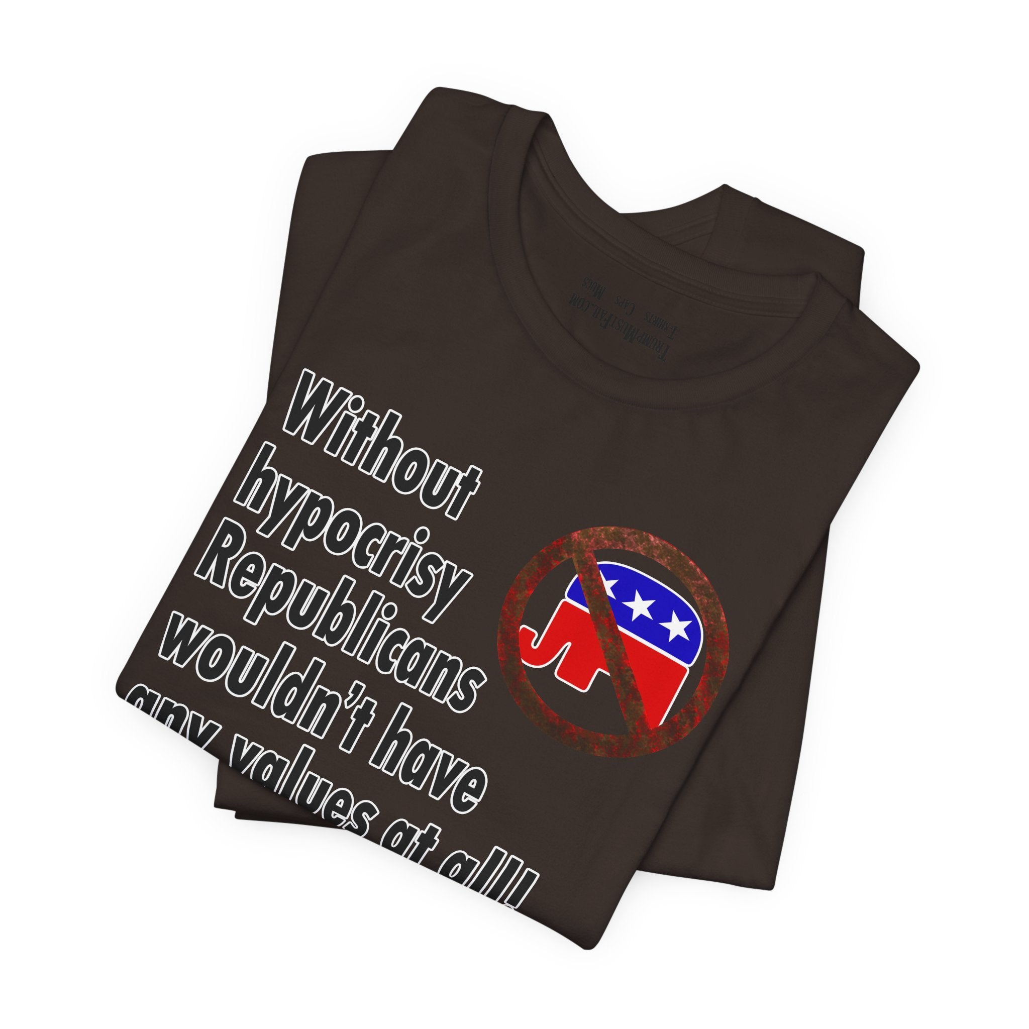 HYPOCRISY T-SHIRT/BROWN