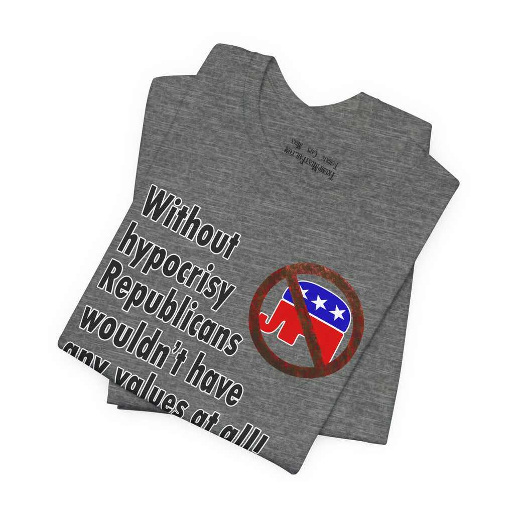 HYPOCRISY T-SHIRT/DEEP HEATHER