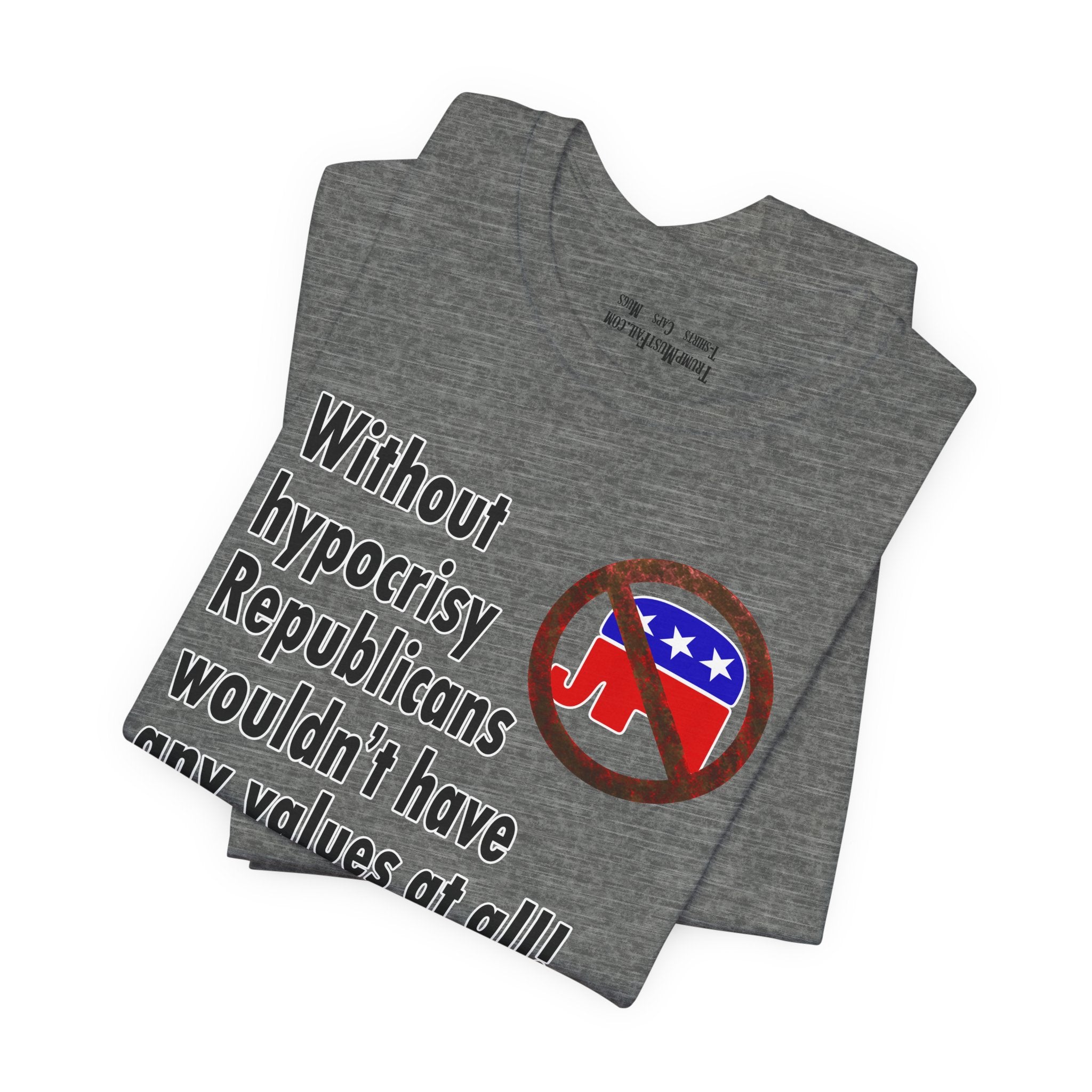 HYPOCRISY T-SHIRT/DEEP HEATHER