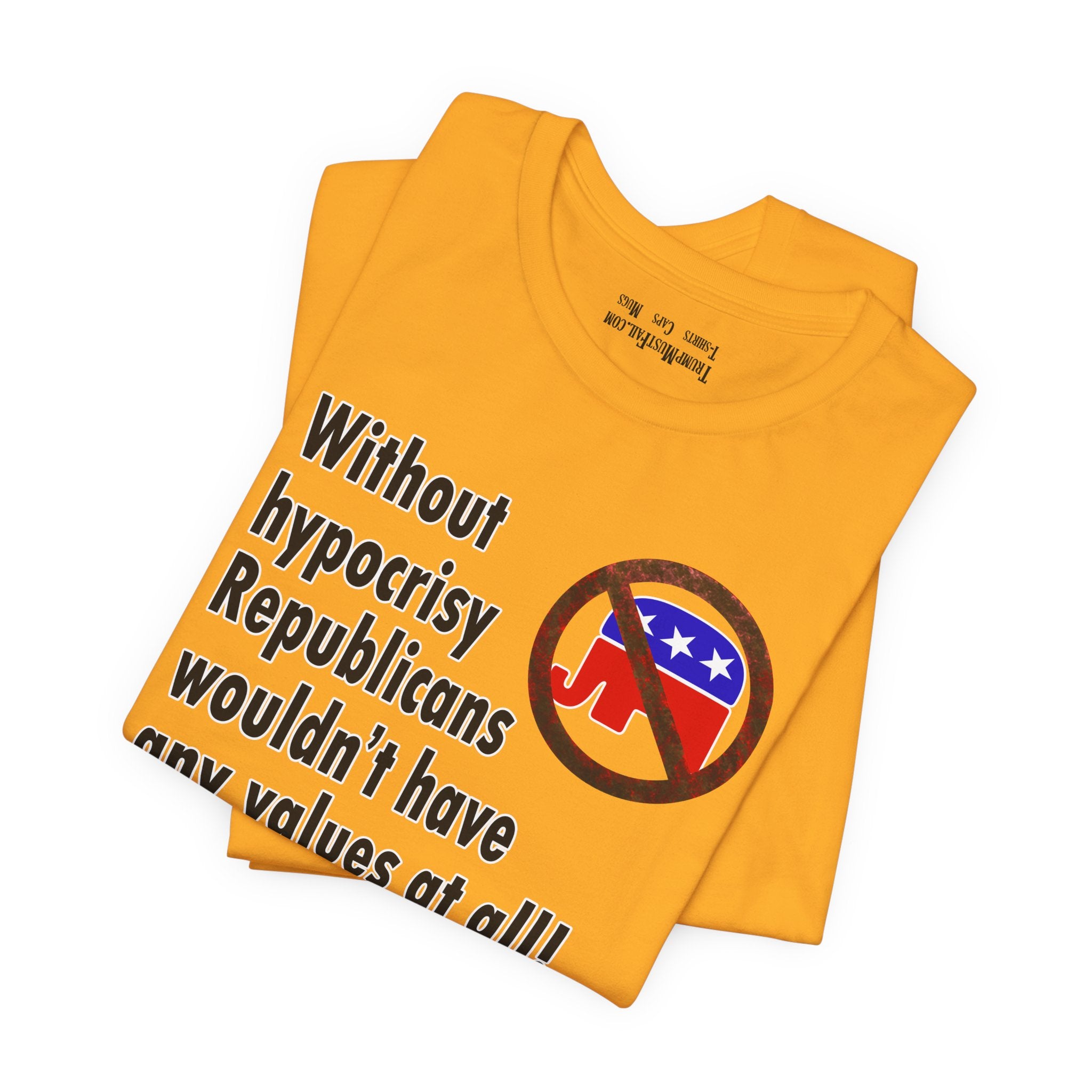 HYPOCRISY T-SHIRT/GOLD