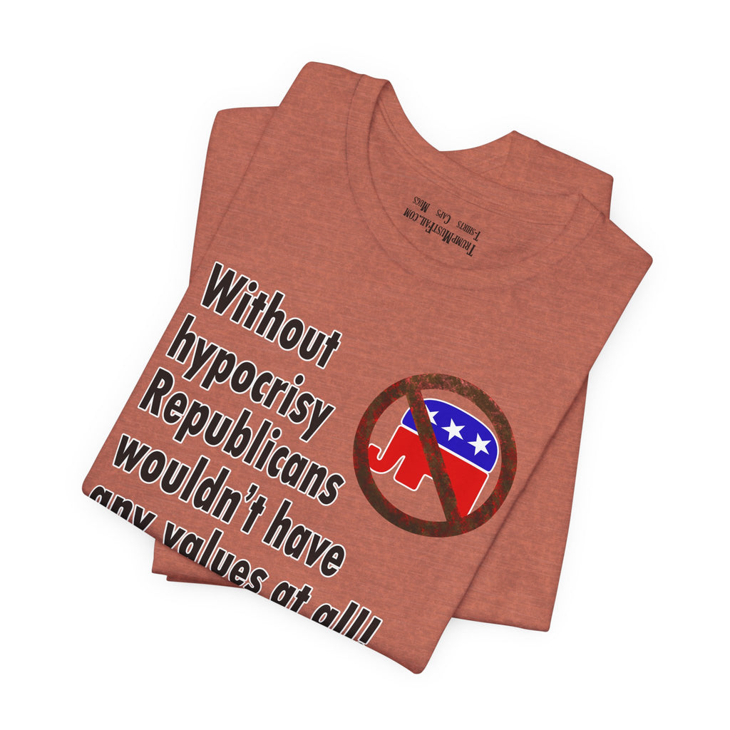 HYPOCRISY T-SHIRT/HEATHER CLAY
