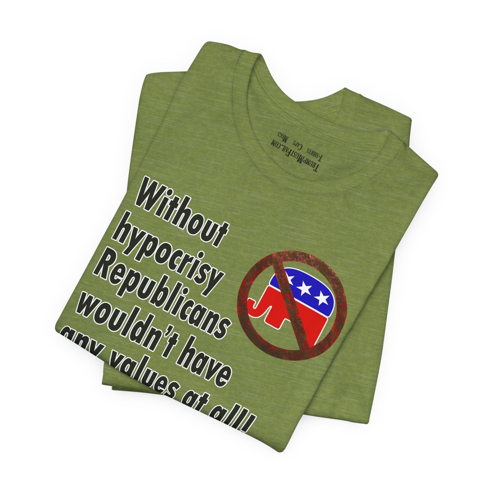 HYPOCRISY T-SHIRT/HEATHER GREEN