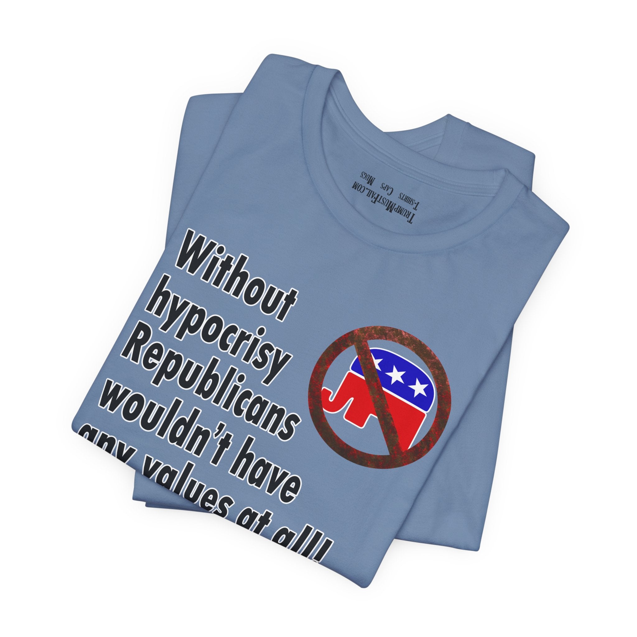 HYPOCRISY T-SHIRT/STEEL BLUE